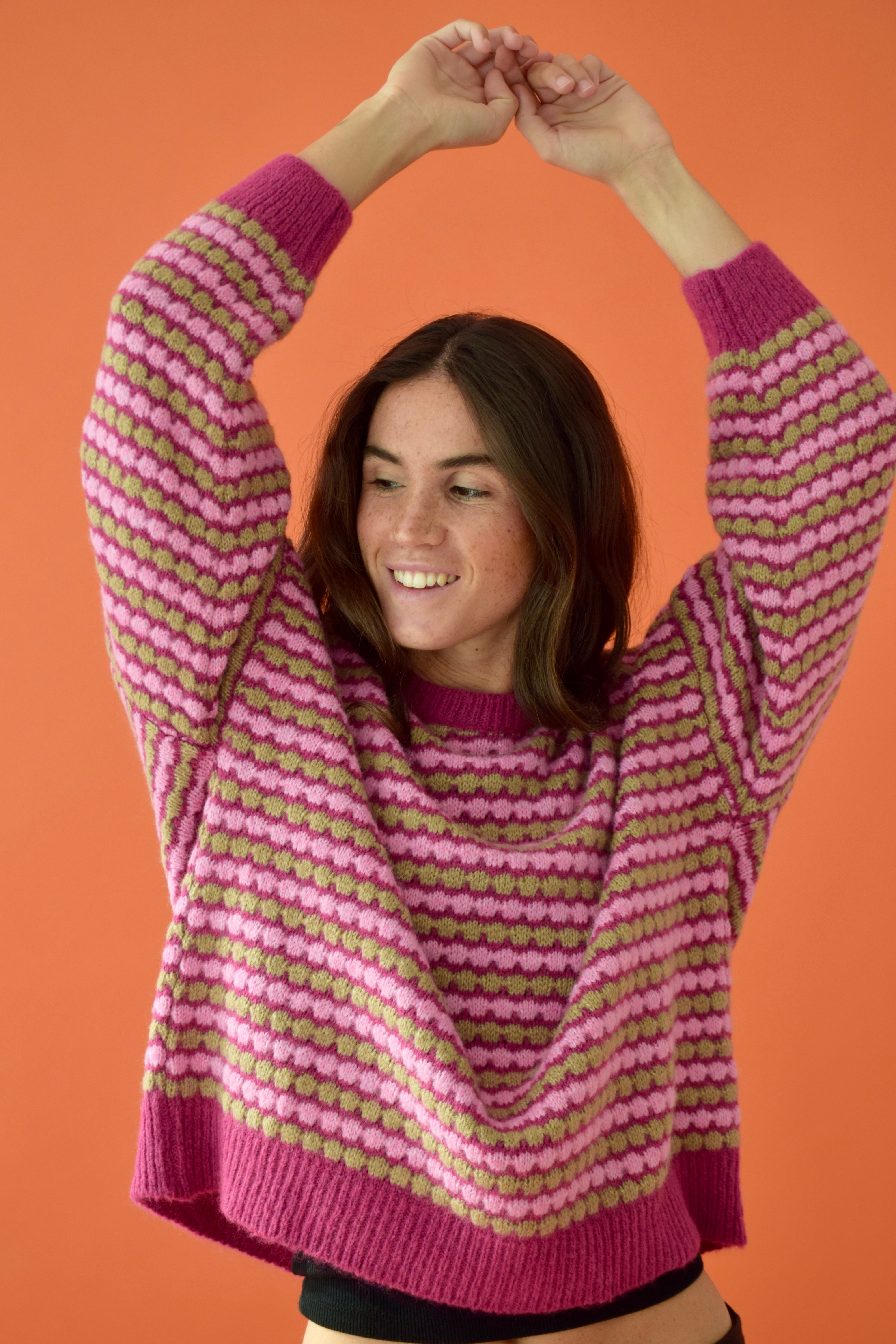 Jersey Cler Rosa y Beige