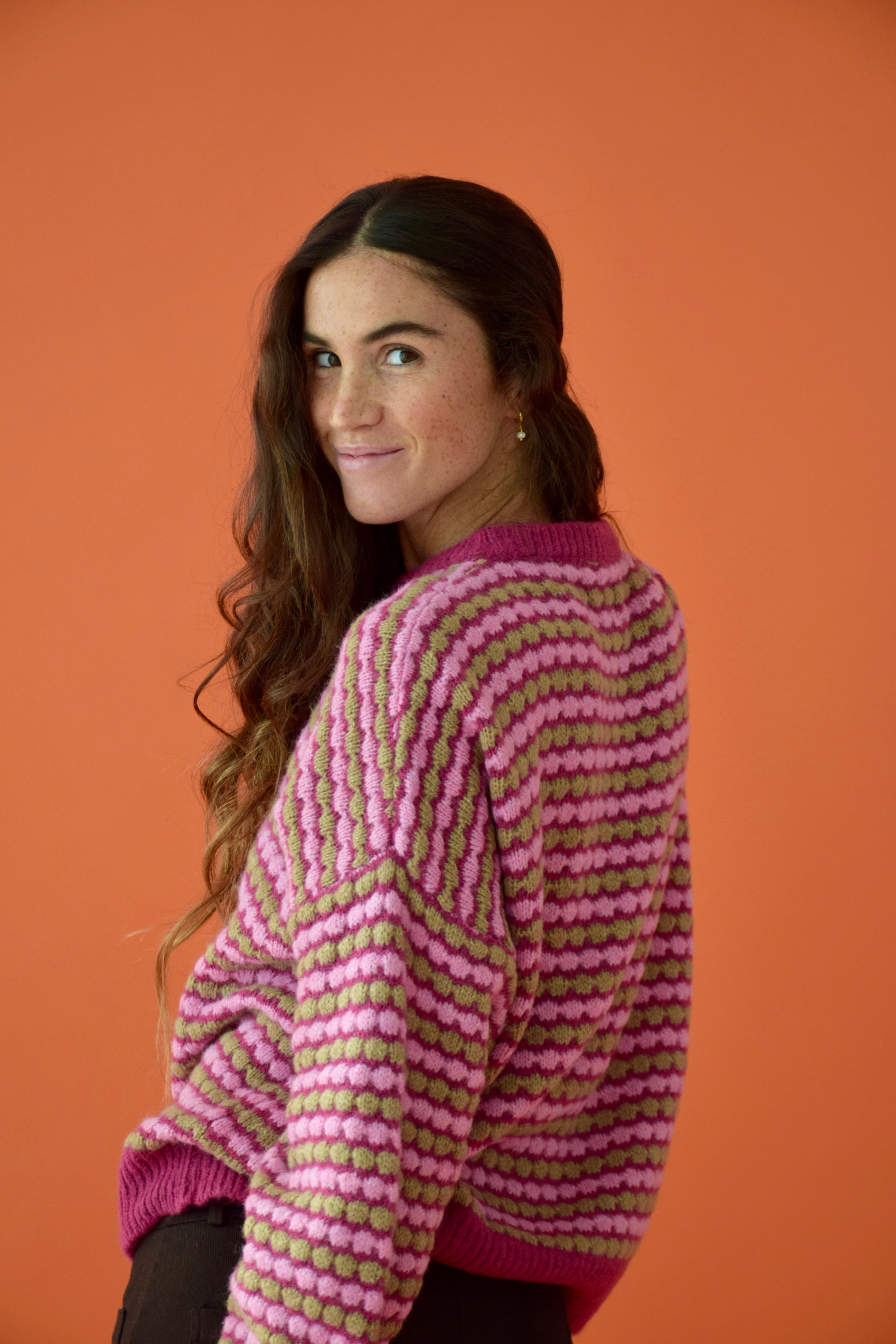 Jersey Cler Rosa y Beige