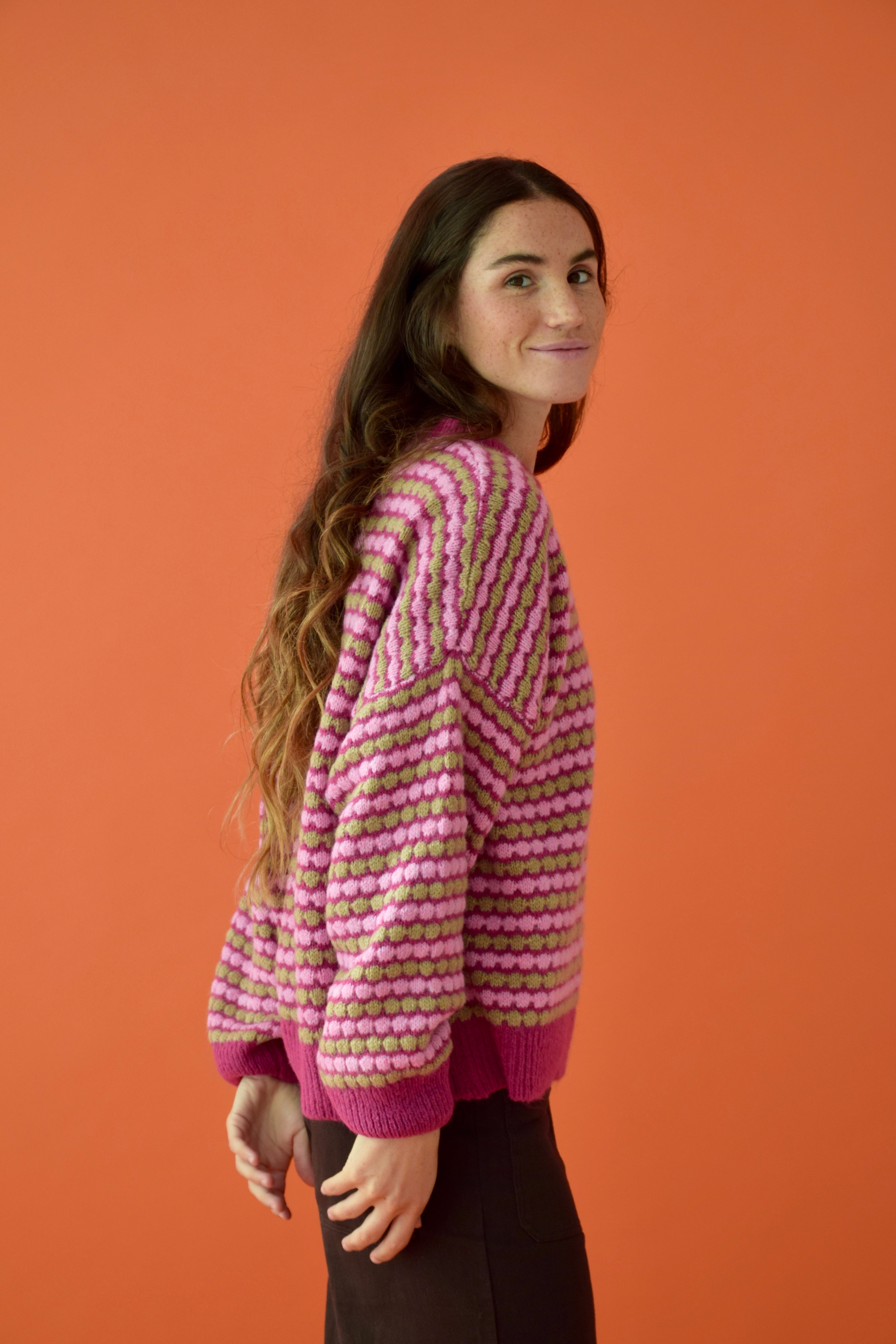 Jersey Cler Rosa y Beige