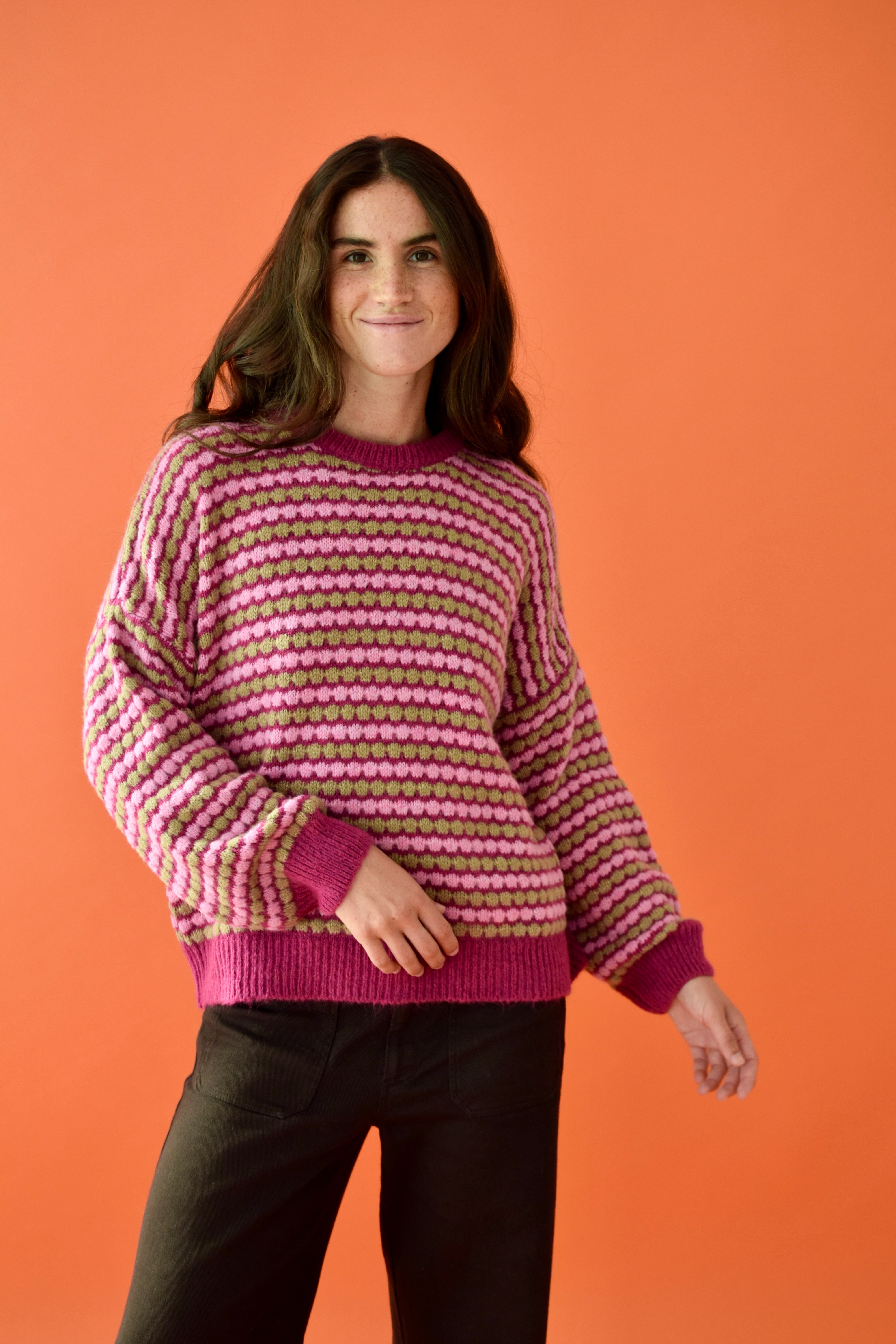 Jersey Cler Rosa y Beige