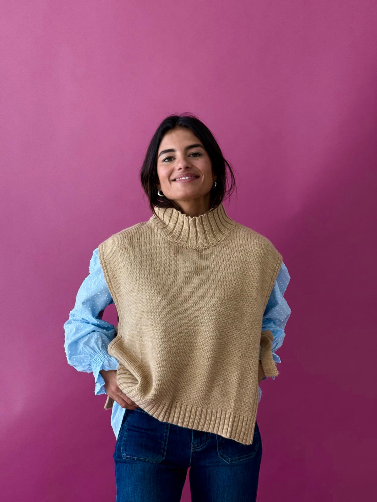 Chaleco Julieta Beige