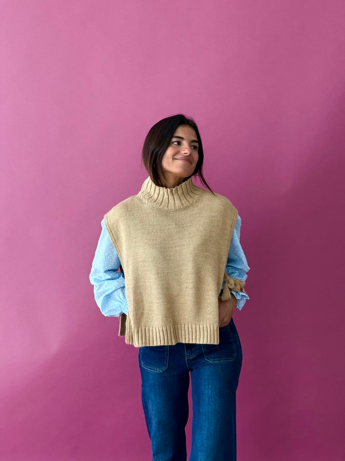 Chaleco Julieta Beige