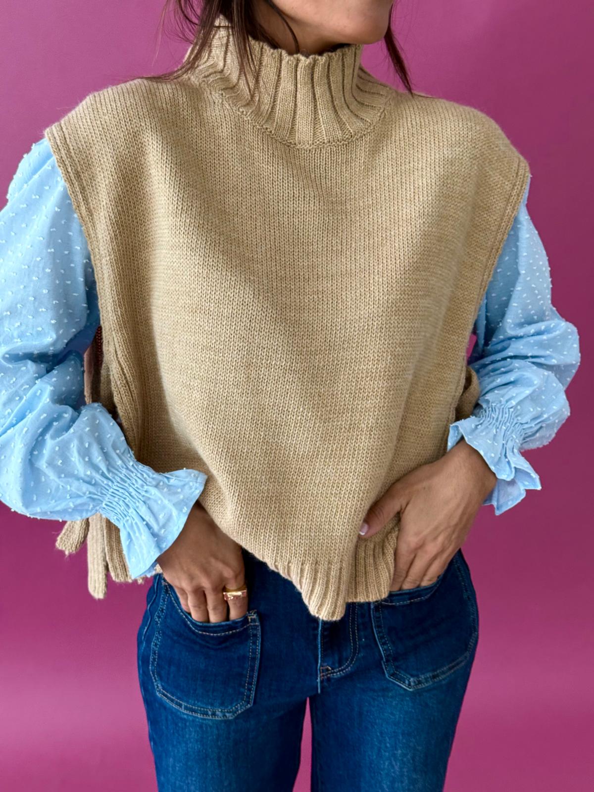 Chaleco Julieta Beige