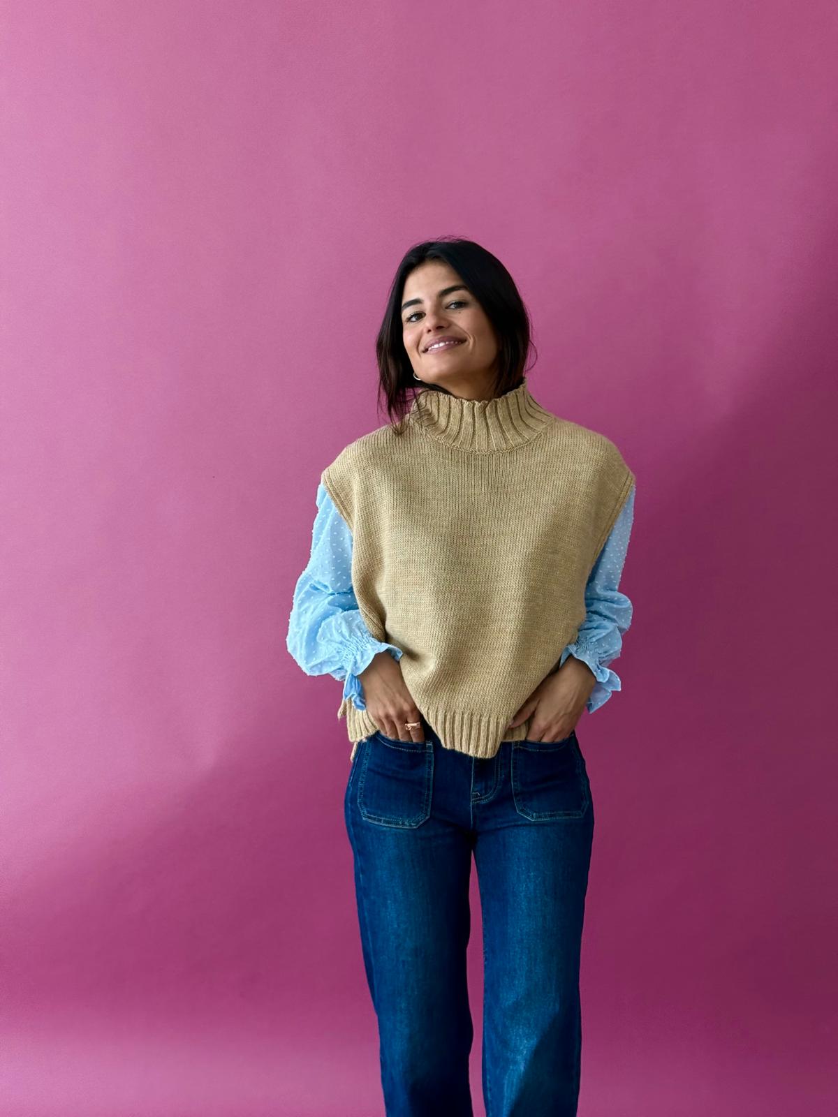 Chaleco Julieta Beige