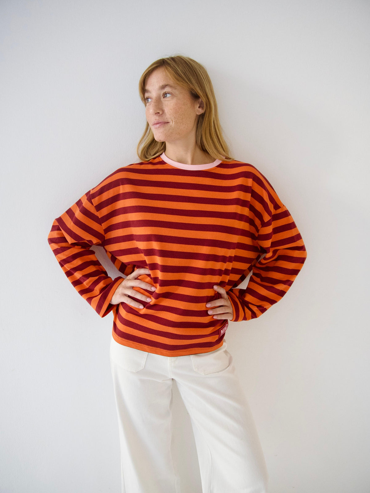 Camiseta Núria Naranja Burgundy