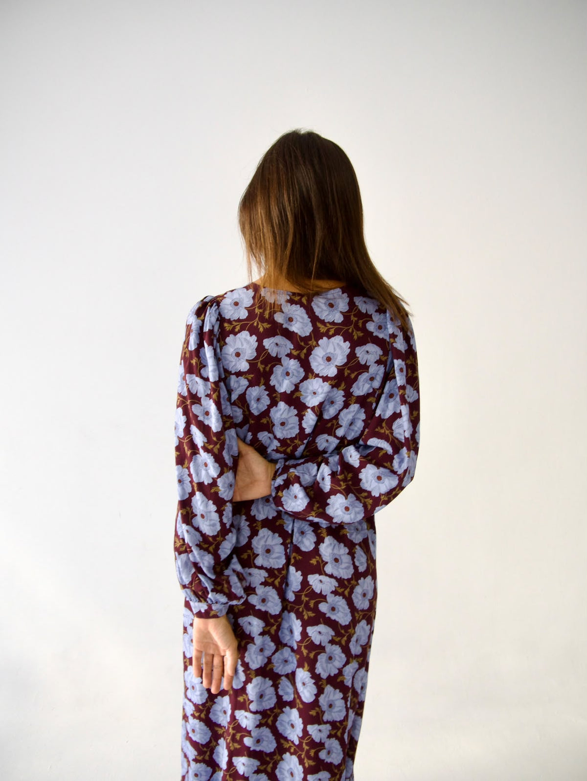 Vestido Micaela Flores Celeste