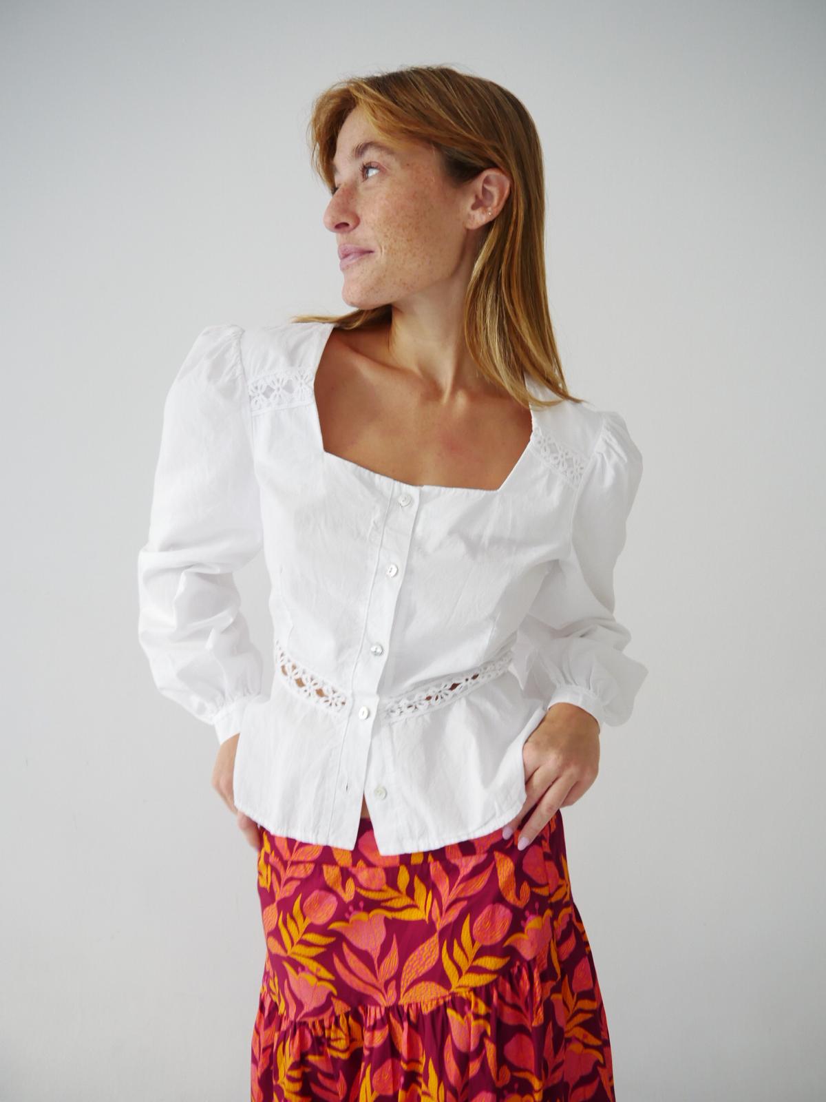 Roma Blouse White