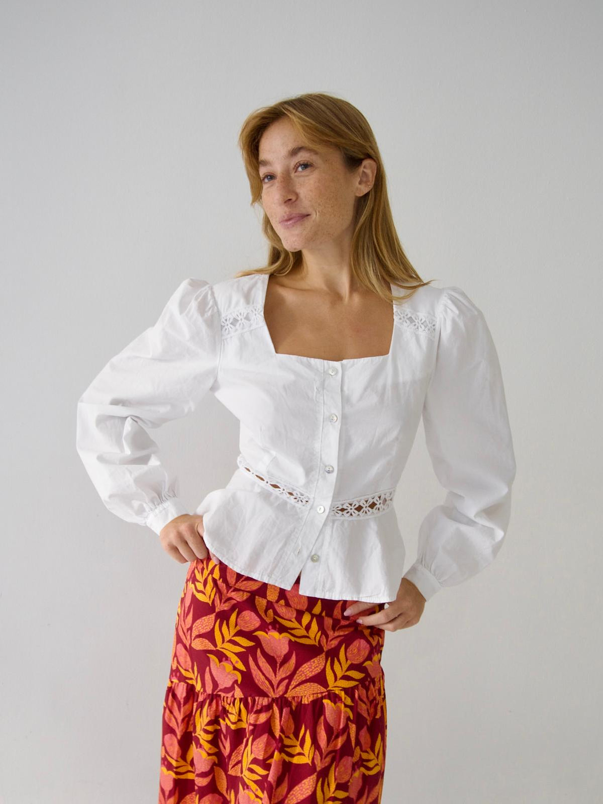 Roma Blouse White