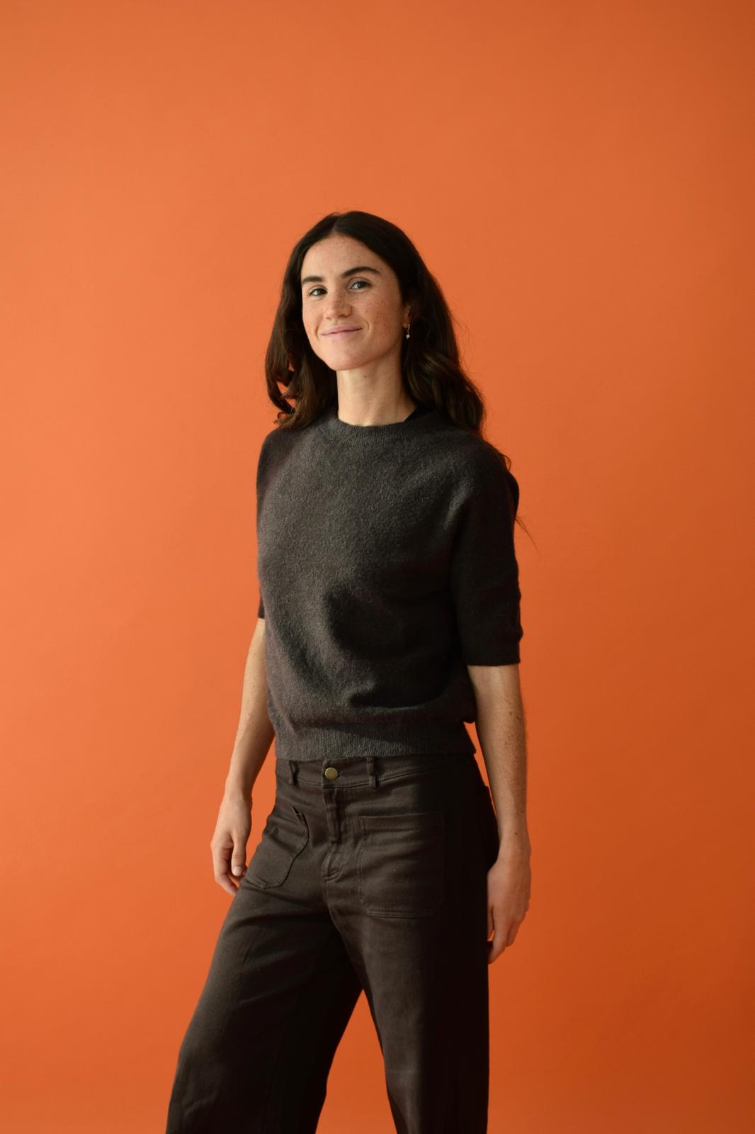 Camiseta Punto Marrón Chocolate