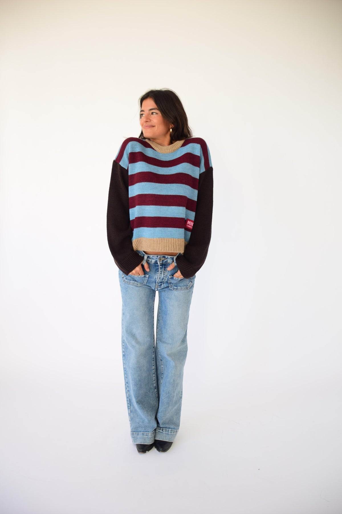Jersey Abril Burgundy y Celeste