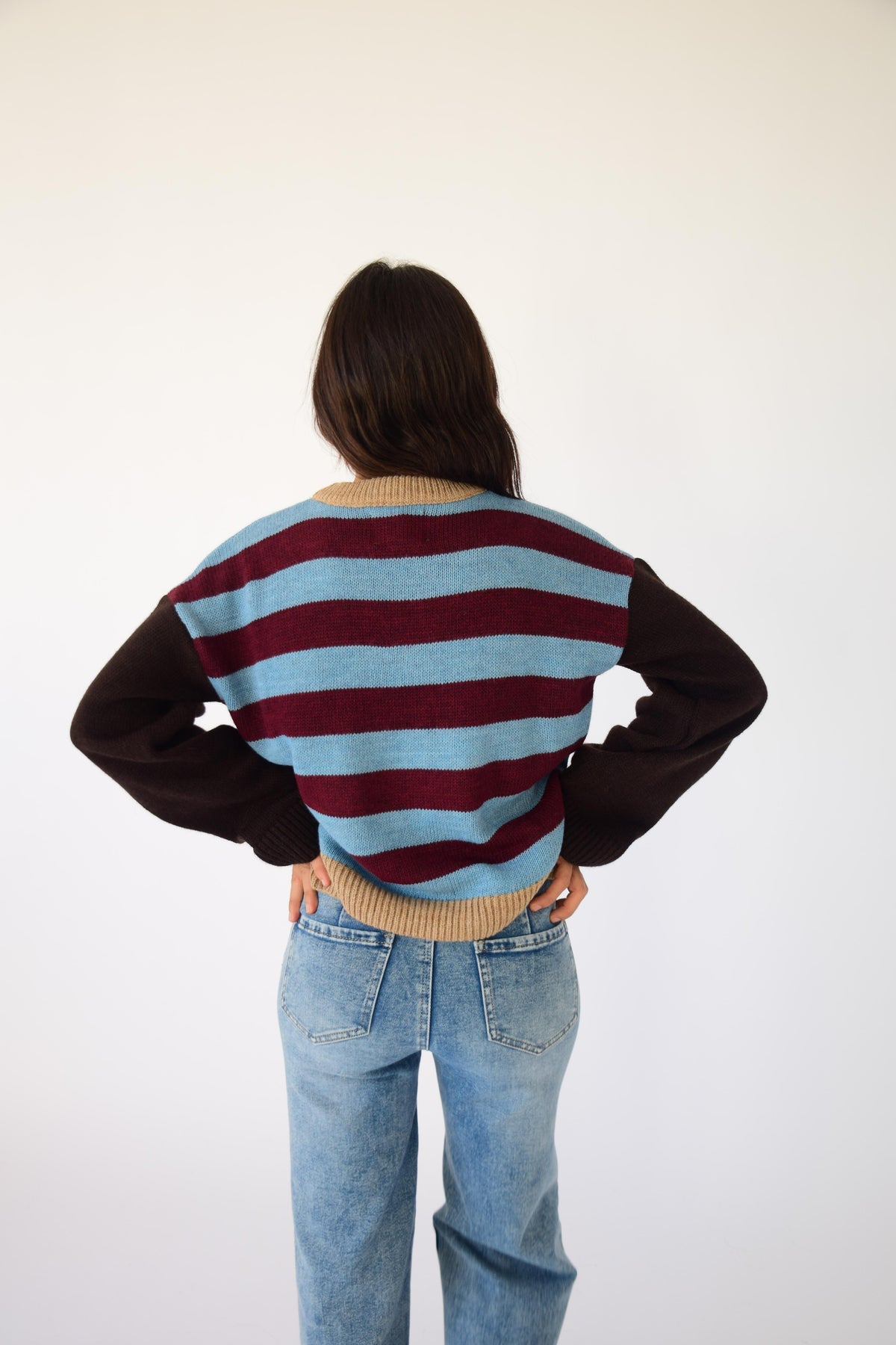 Jersey Abril Burgundy y Celeste