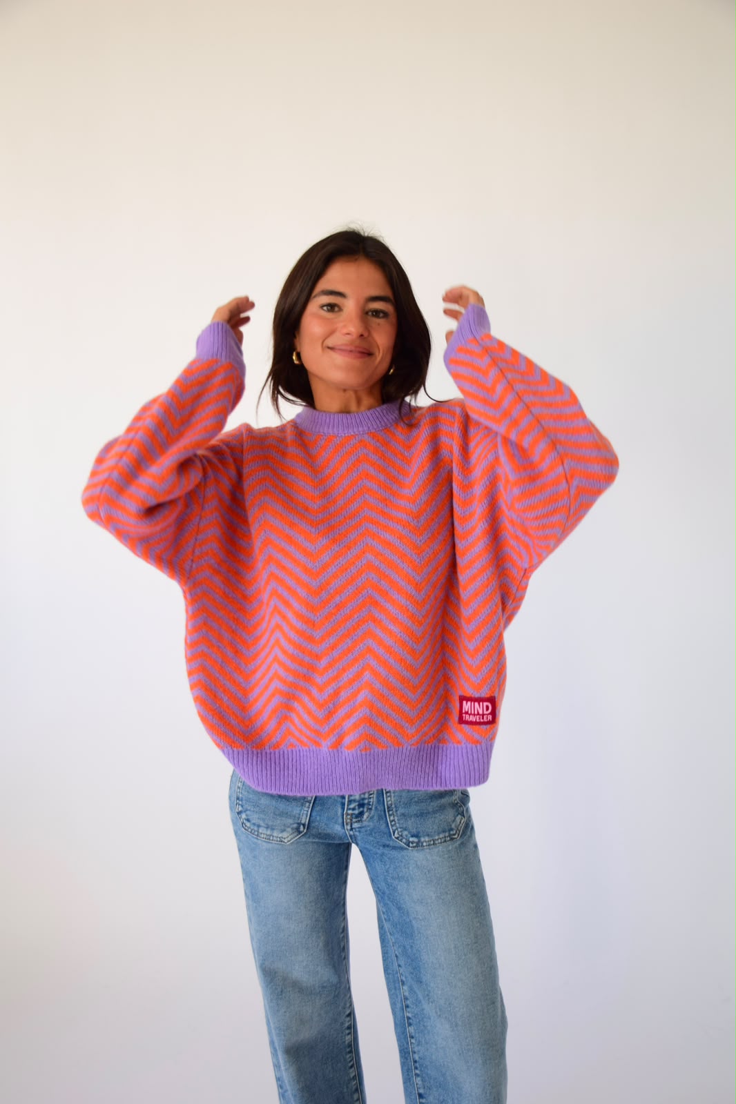 Jersey Leonor Lavanda y Naranja