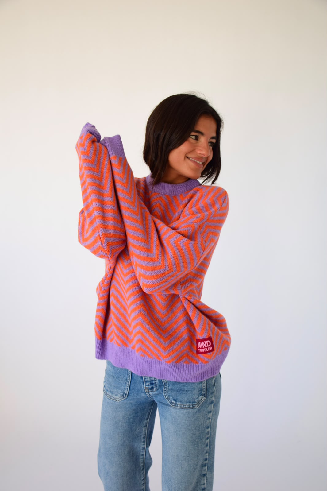 Jersey Leonor Lavanda y Naranja