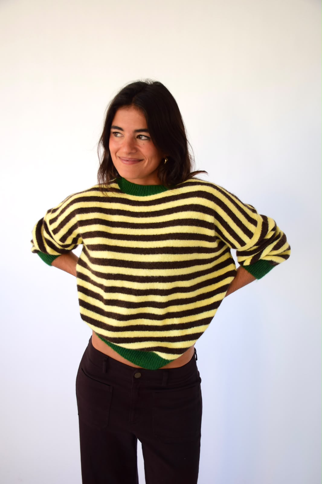 Jersey Pia Amarillo y Marrón