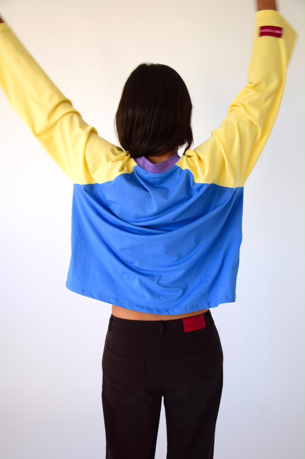 Camiseta Carlota Azul y Amarillo