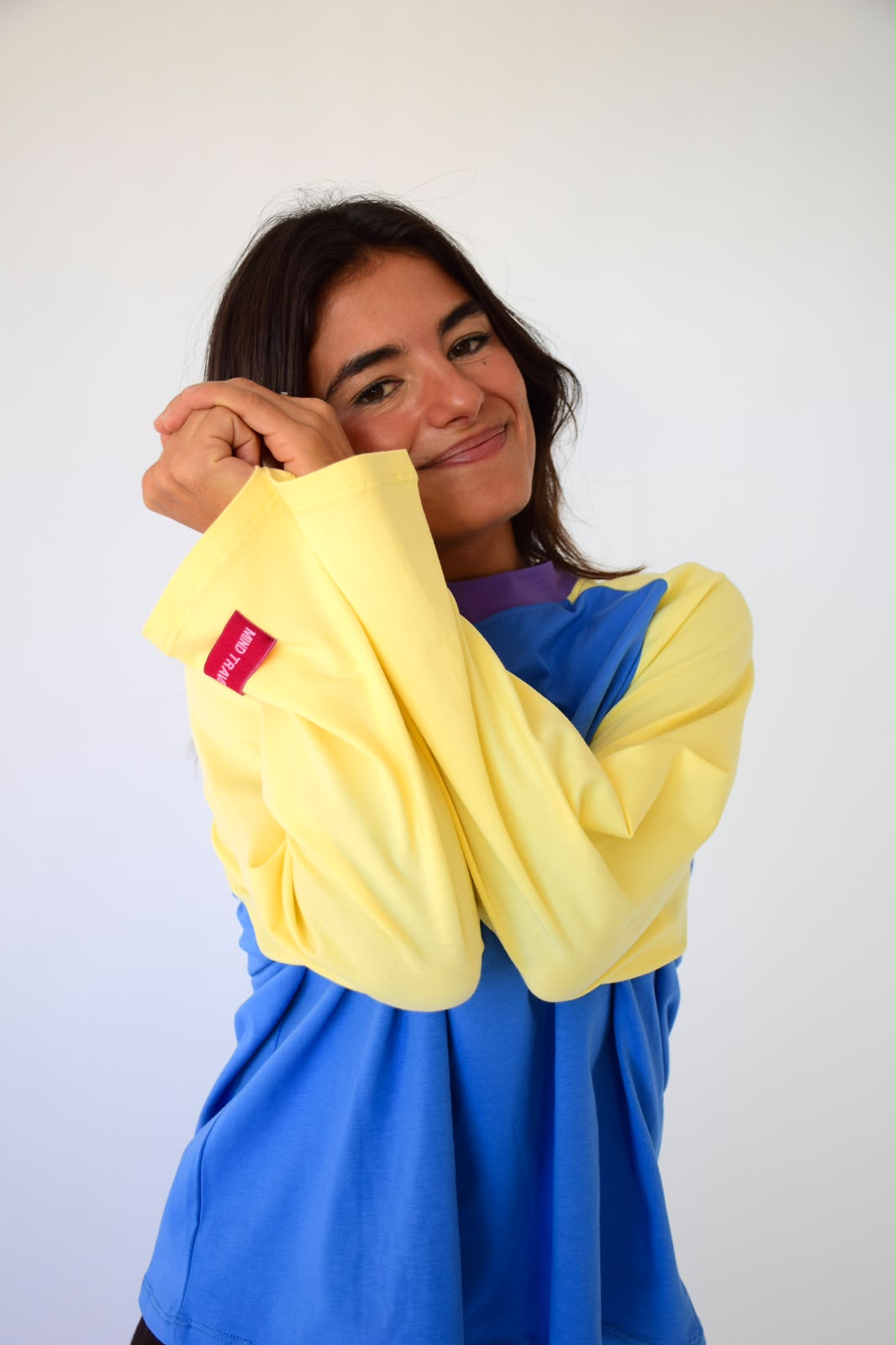 Camiseta Carlota Azul y Amarillo
