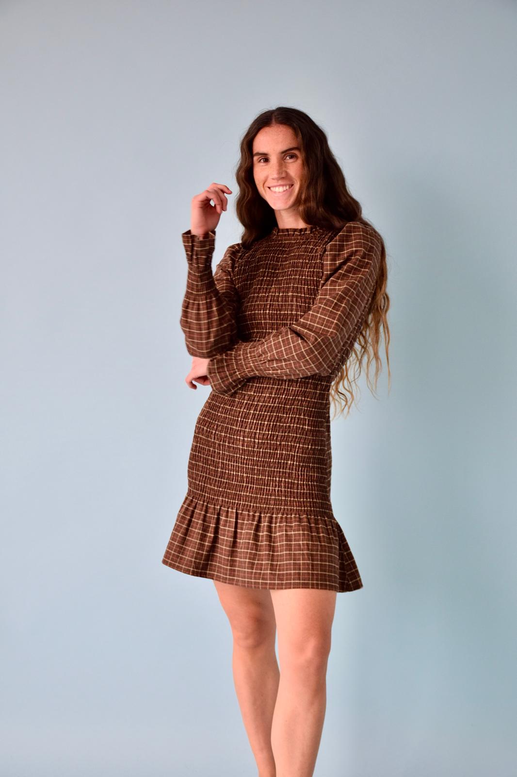 Vestido Chía Marrón