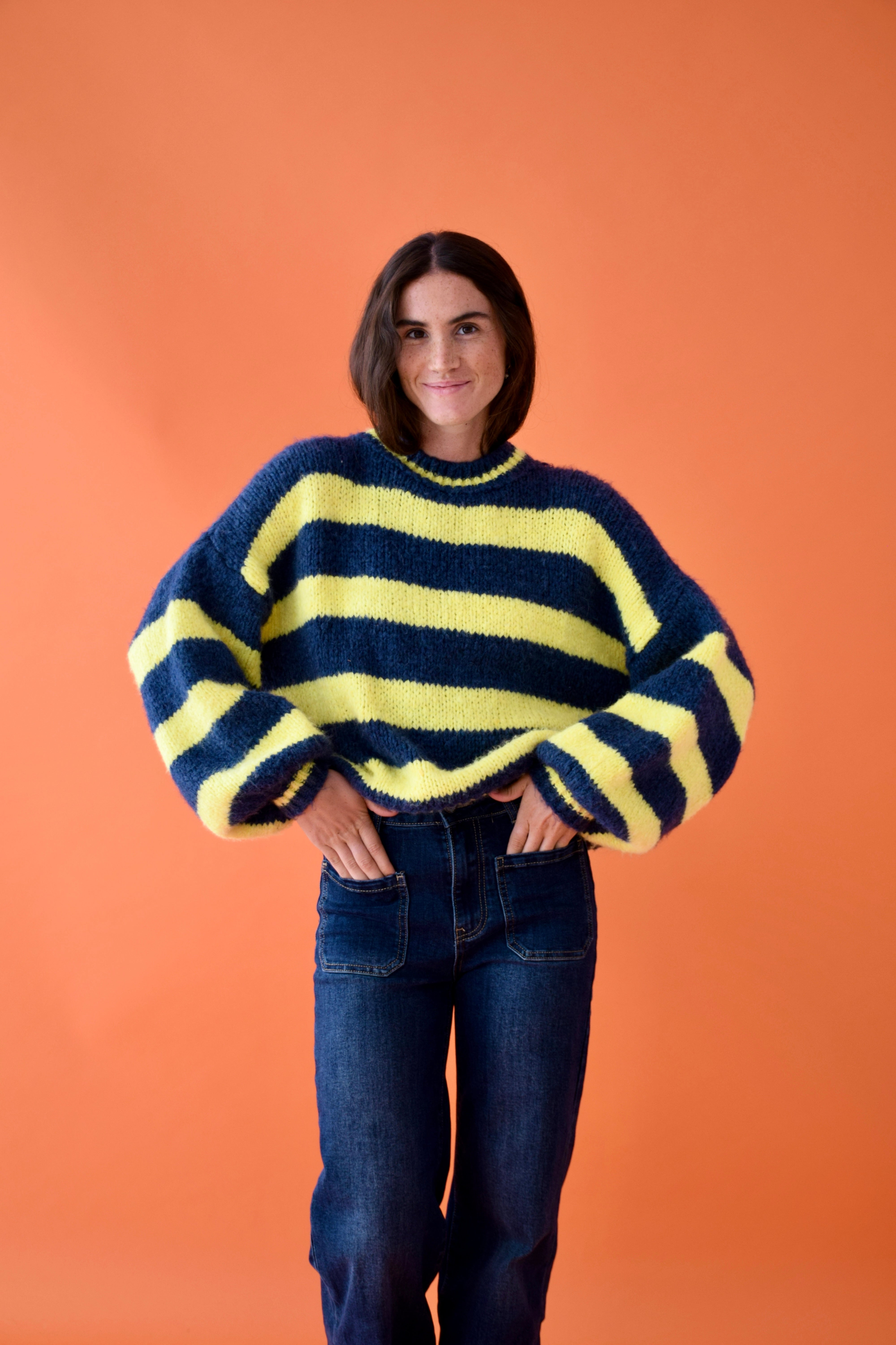 Jersey Aura Amarillo y Marino