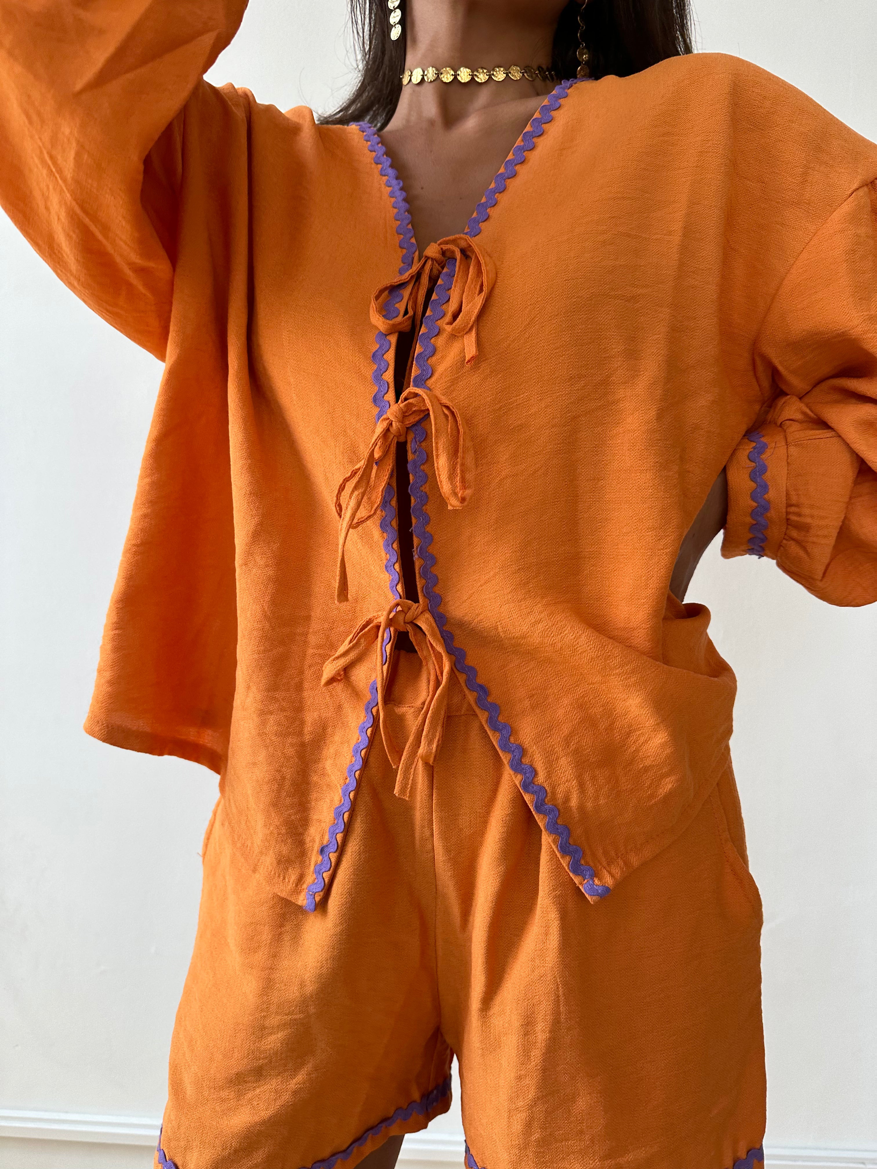 Marta Orange Blouse