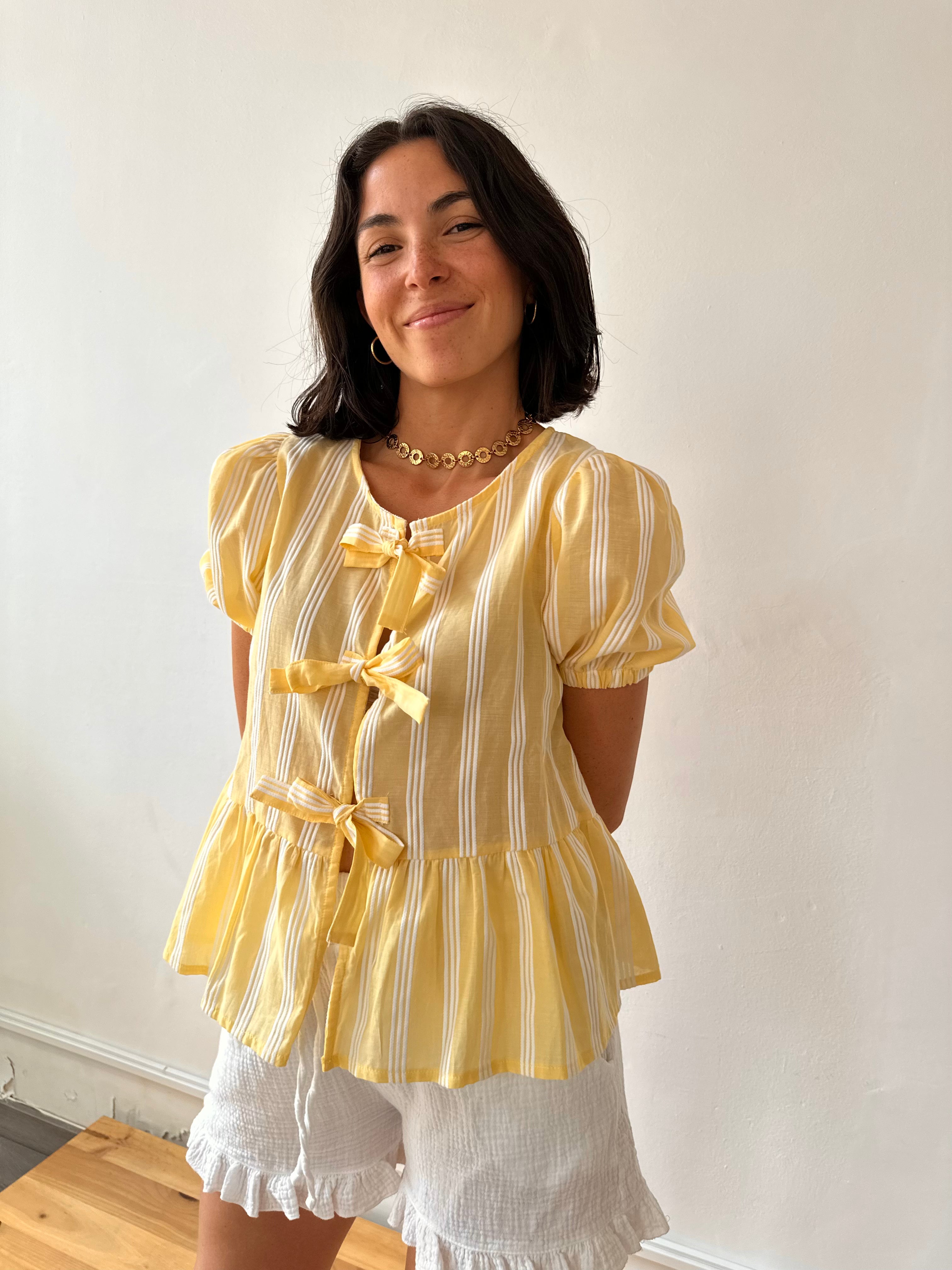 Bianca Yellow Blouse