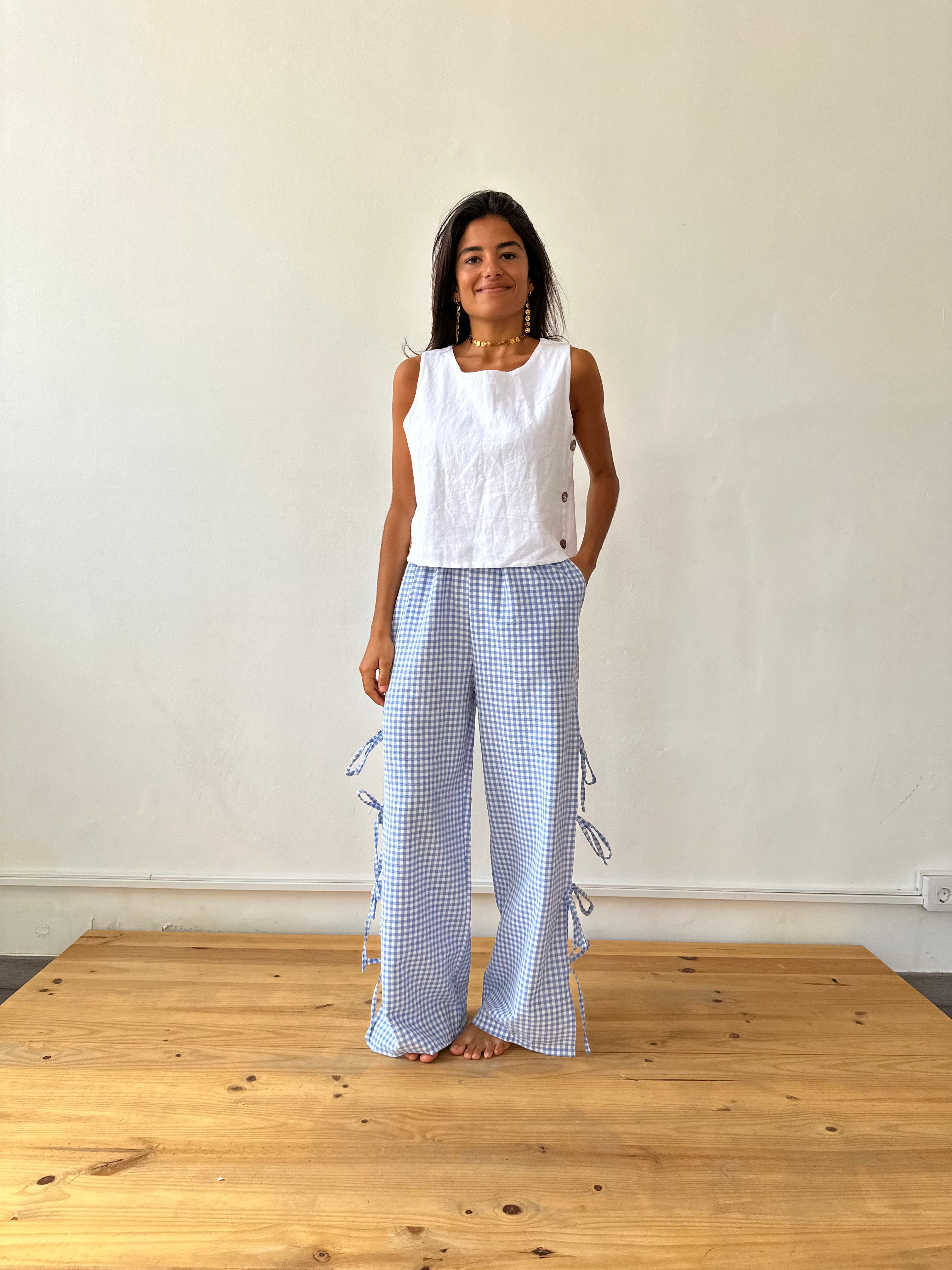 Mer Gingham Pants