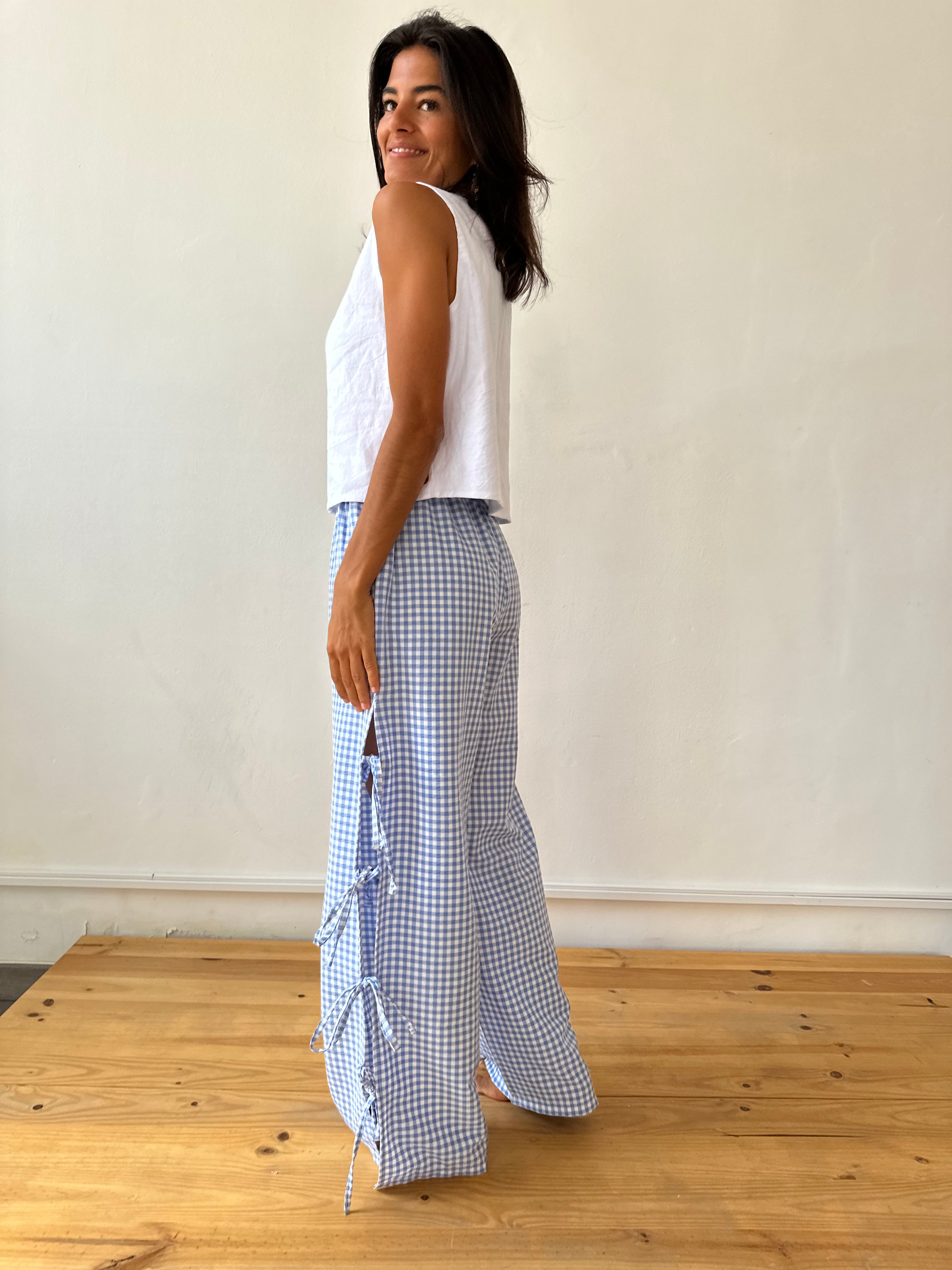 Mer Gingham Pants