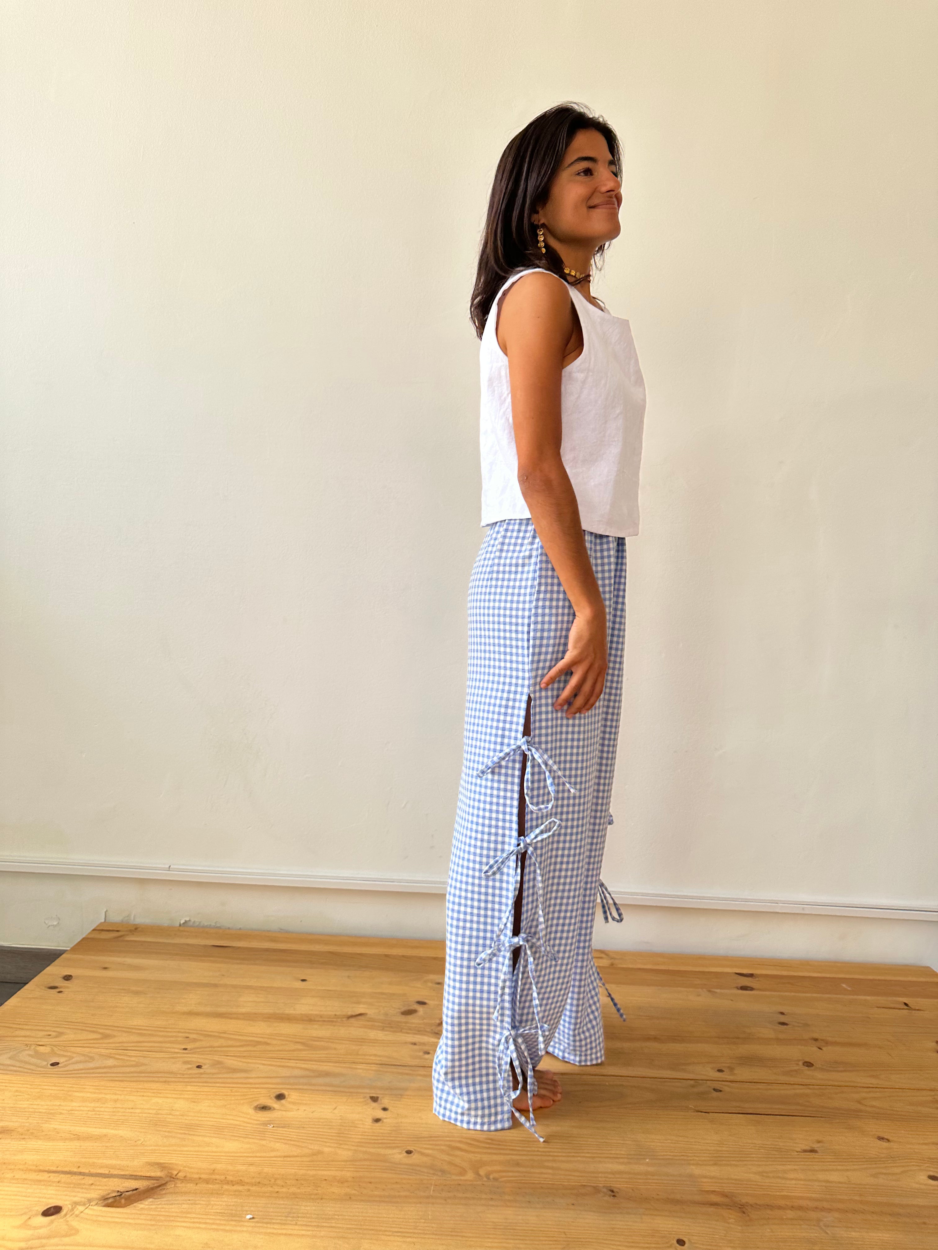 Mer Gingham Pants