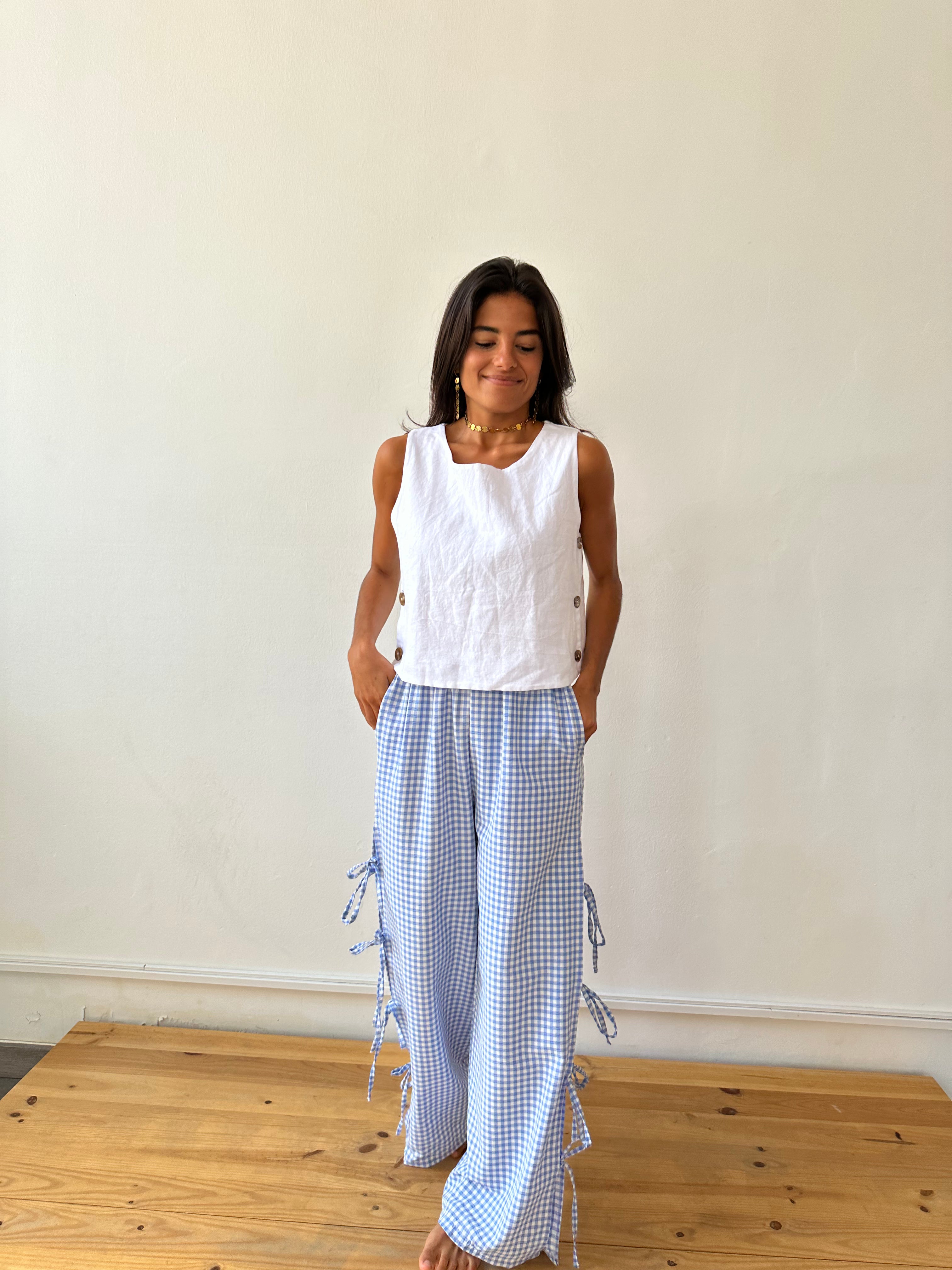 Mer Gingham Pants