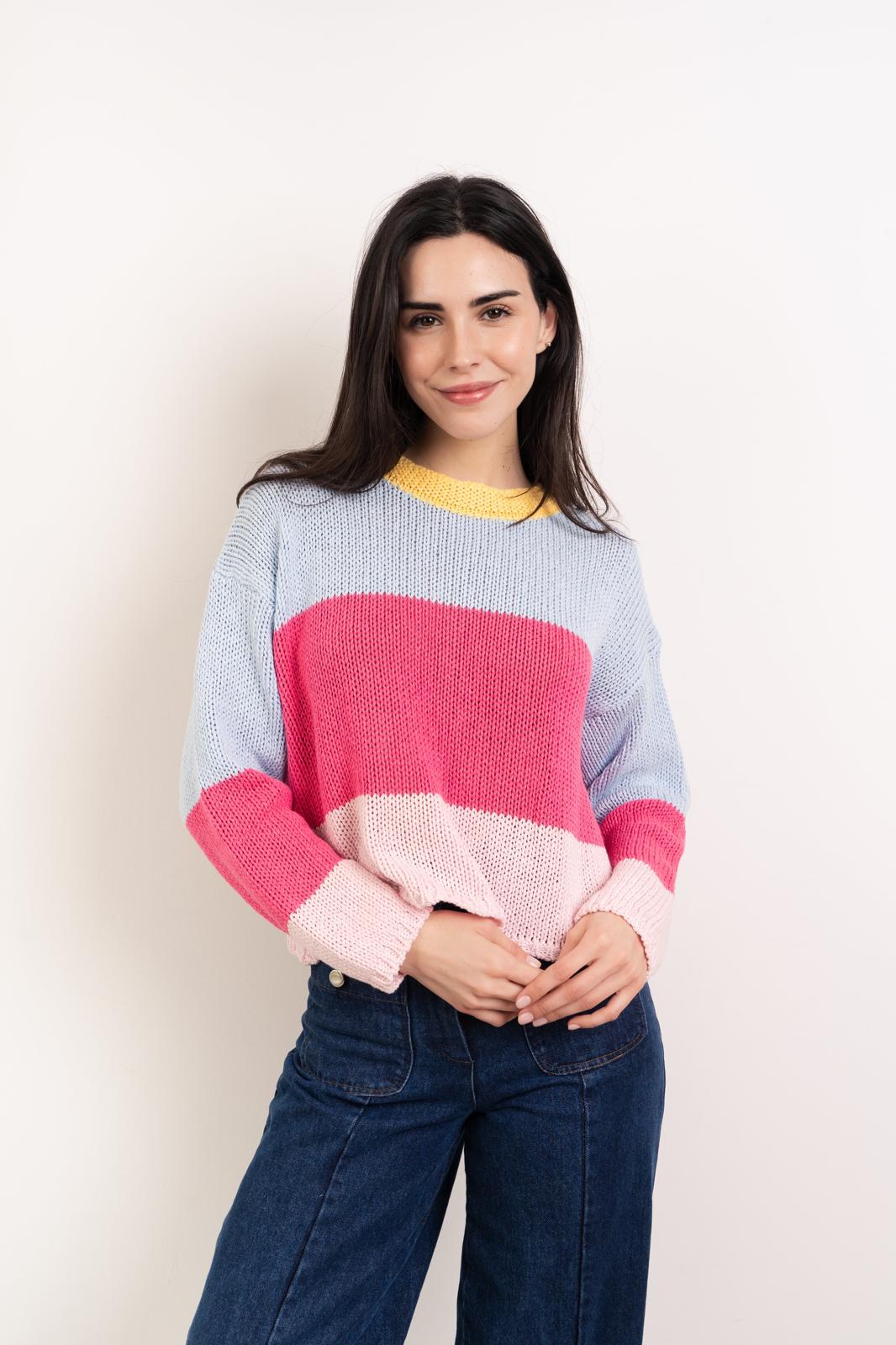 Jersey Jana Azul y Rosa