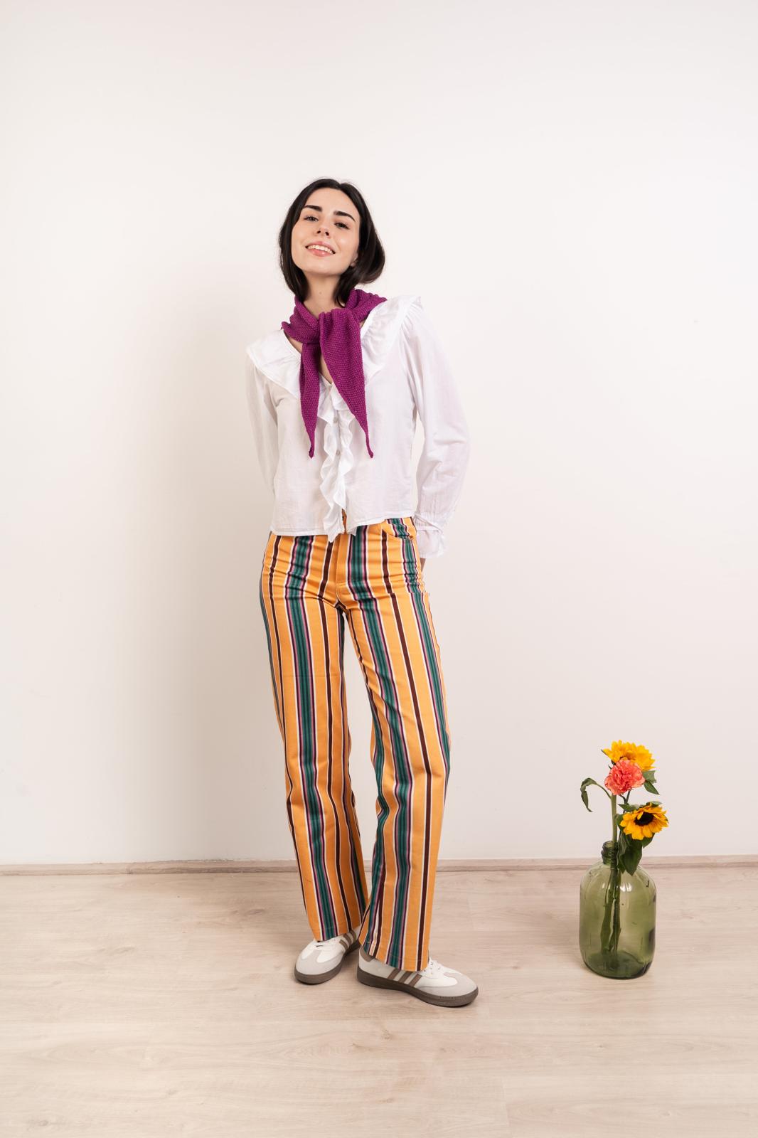 Jeans Inés Rayas Amarillo
