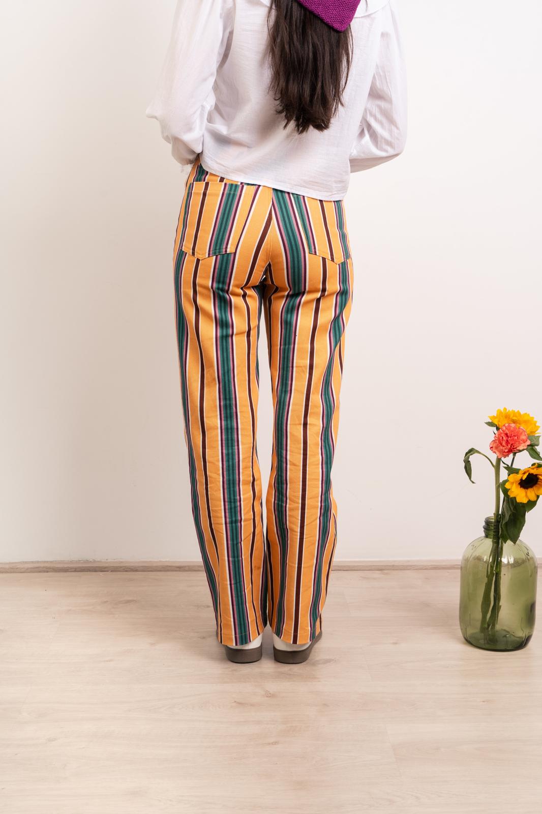 Jeans Inés Rayas Amarillo