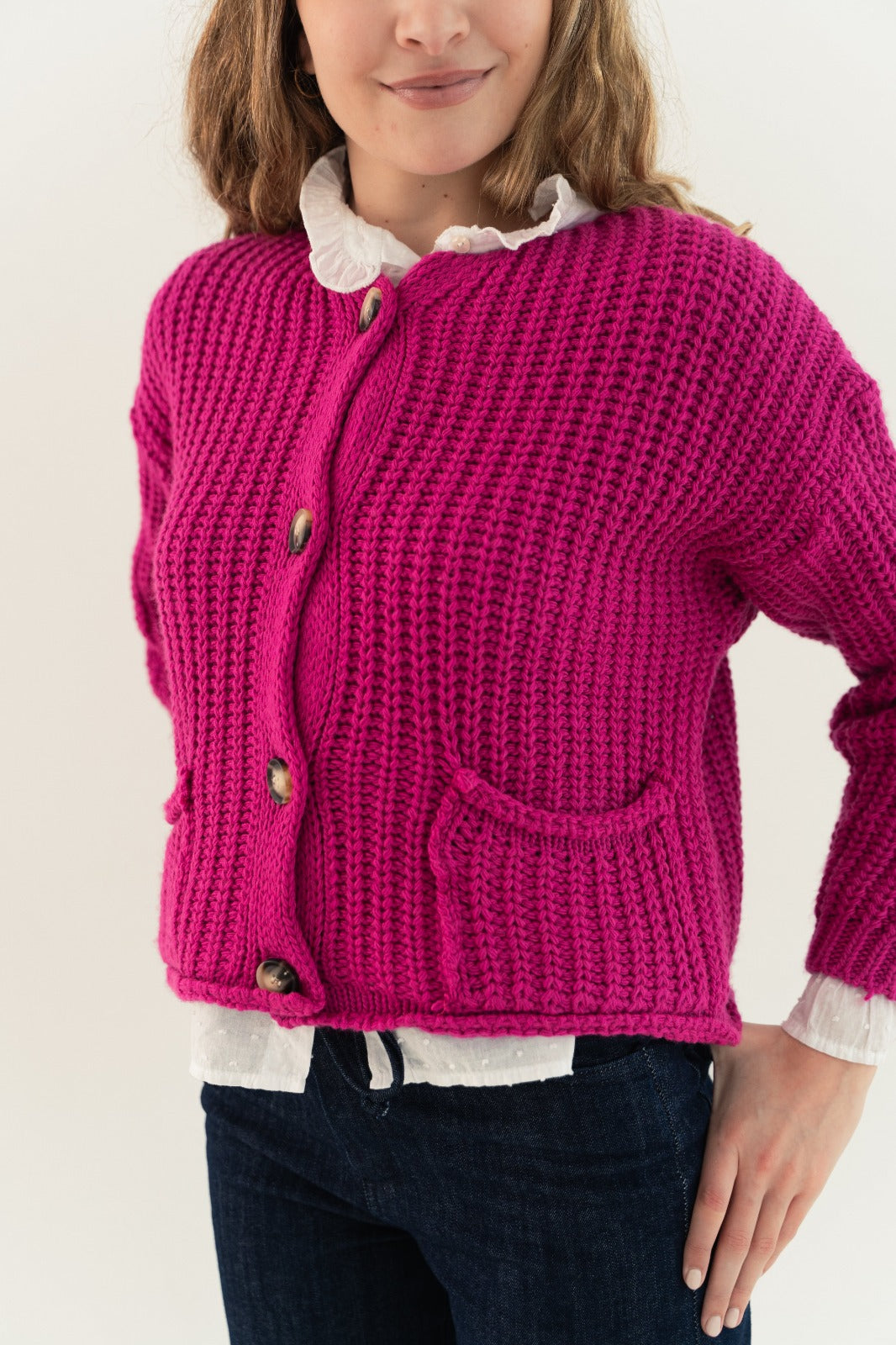 Cárdigan Cloe Fucsia