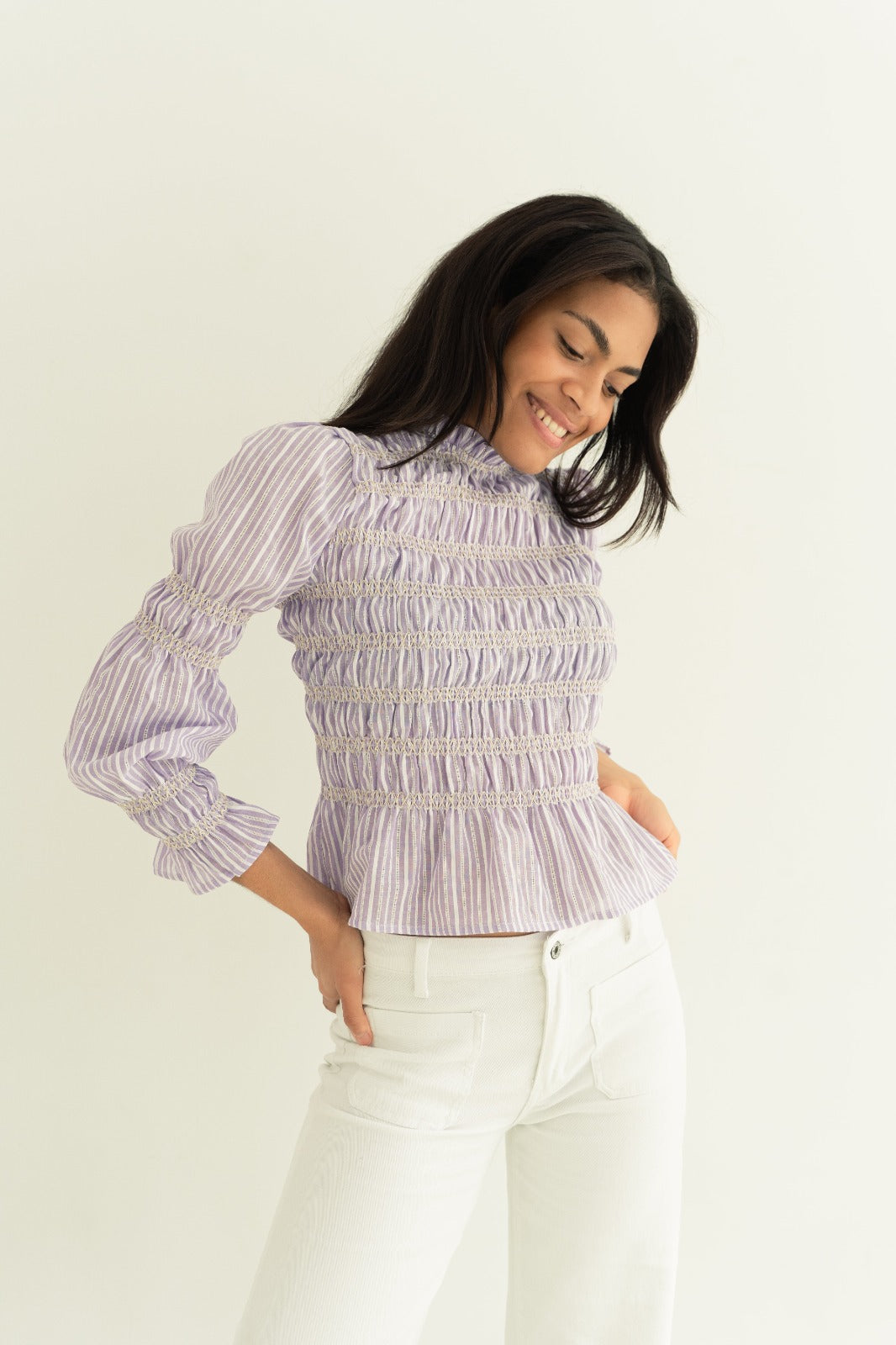 Rocío Lavender Blouse