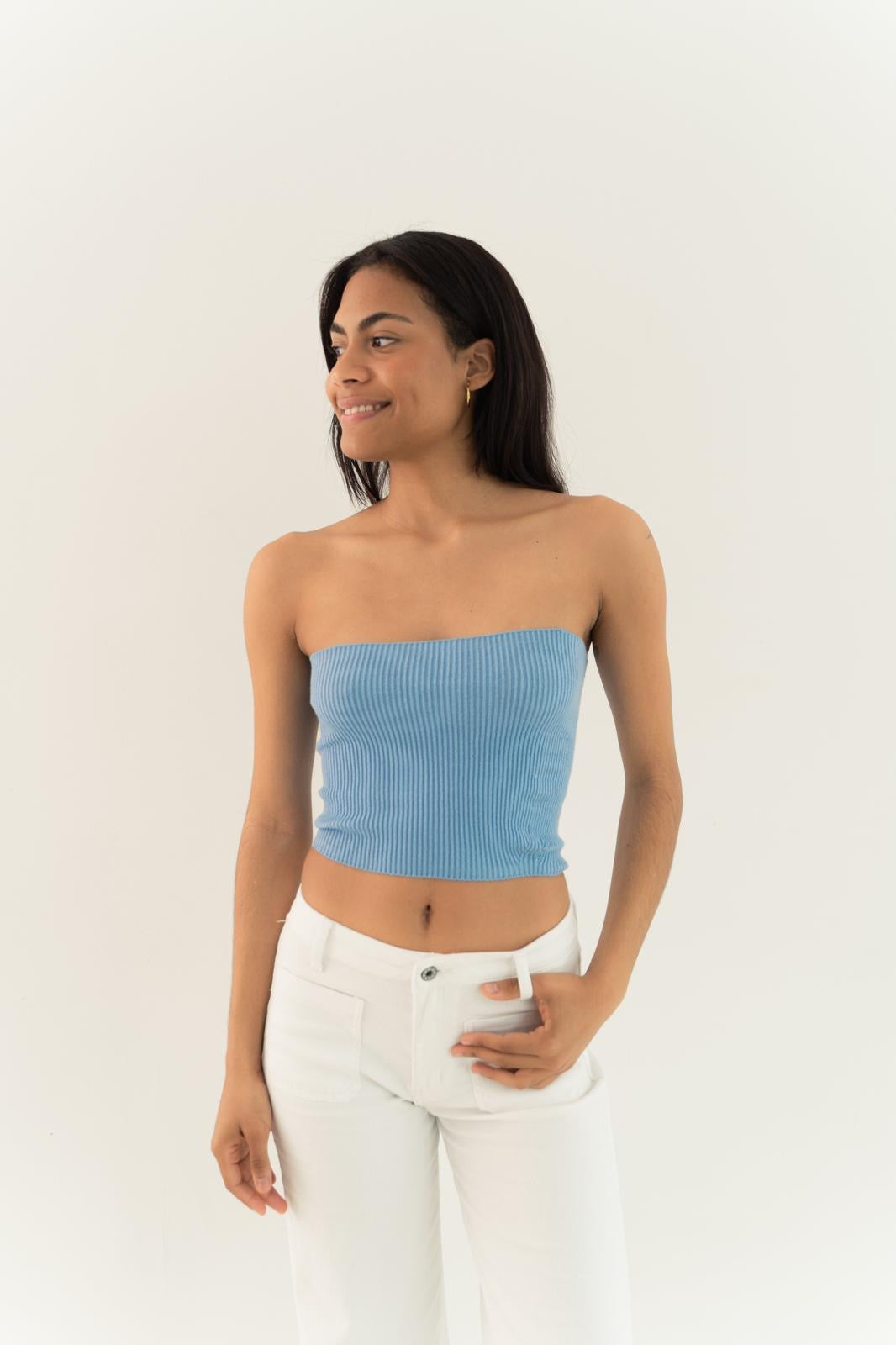 Inés Blue Top