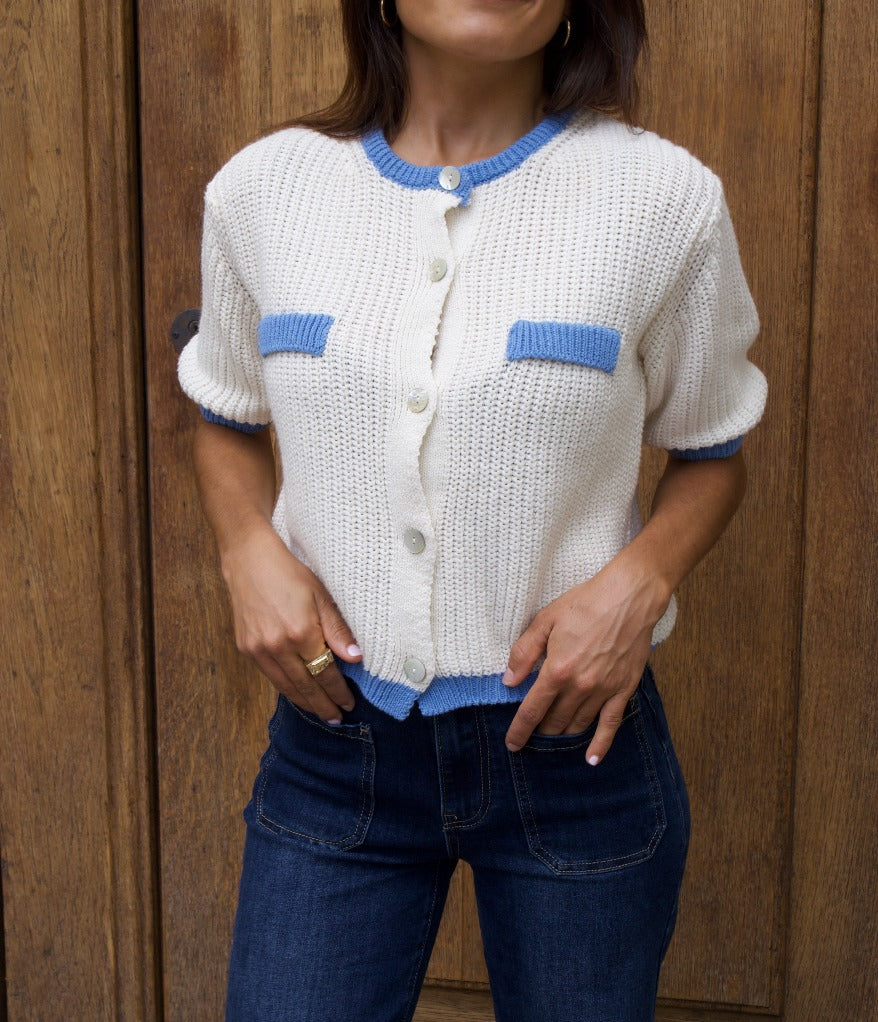 Mia White Cardigan