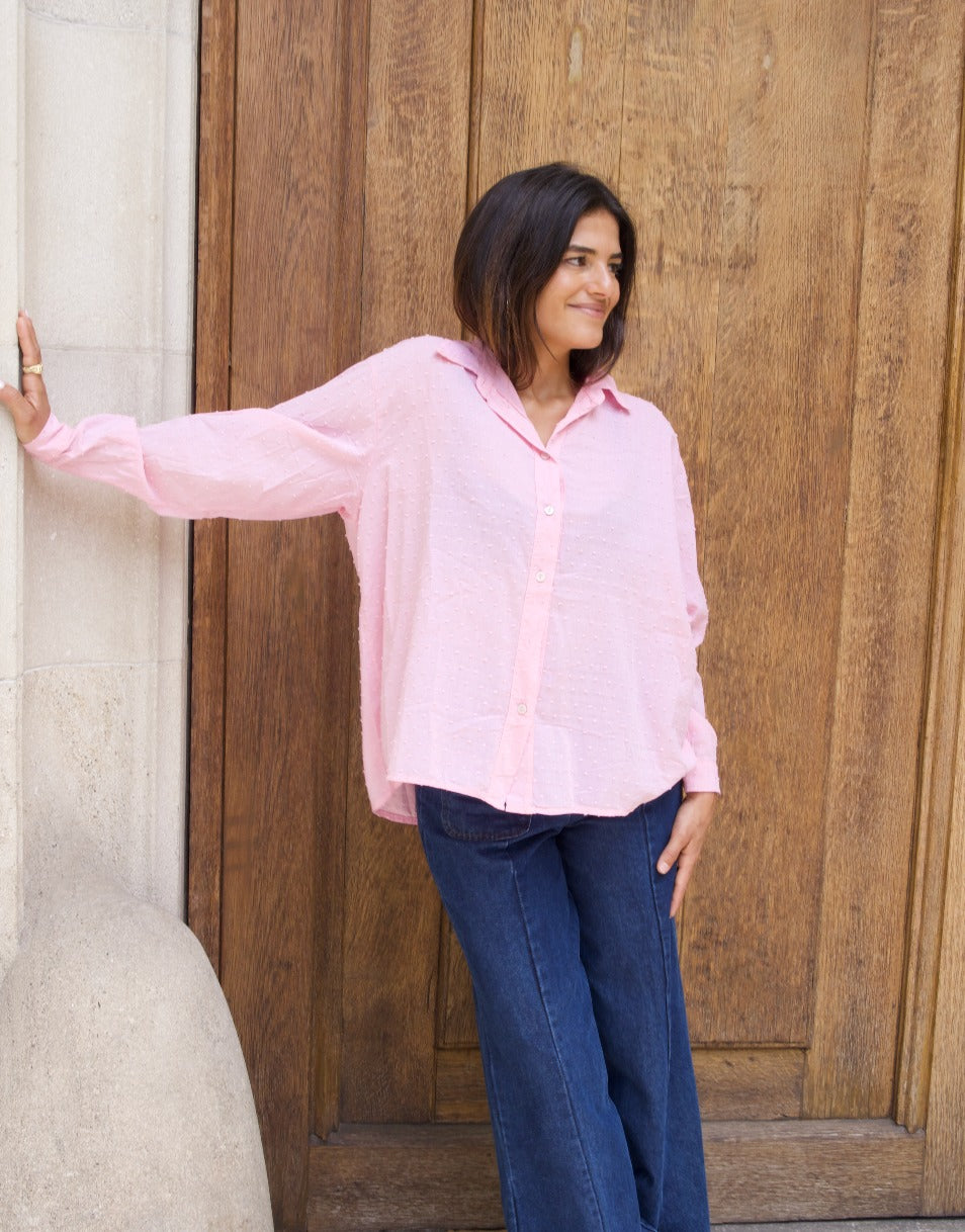 Camisa Cristina Rosa