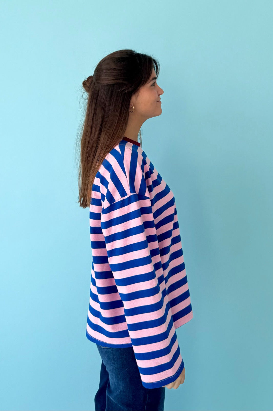 Camiseta Núria Azul y Rosa