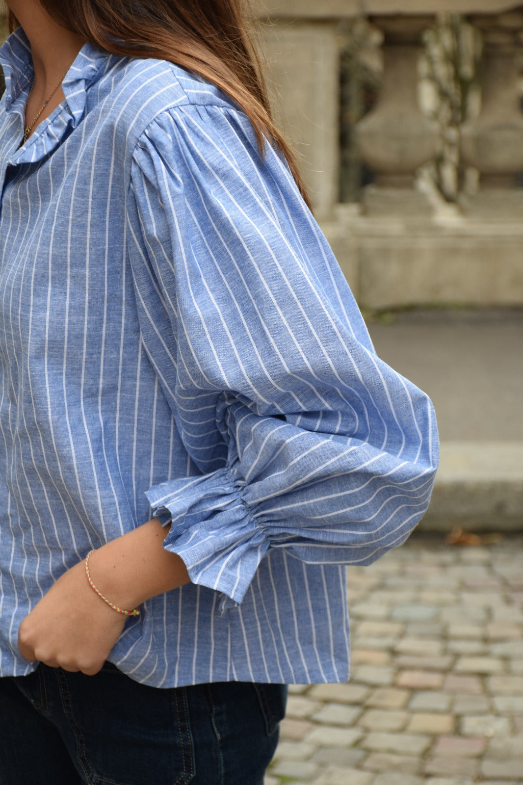 Blusa Bella Rayas Azul