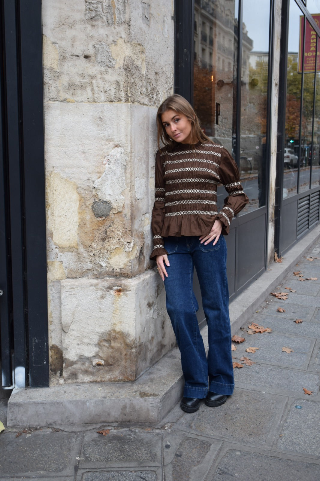 Blusa Eloise Marrón