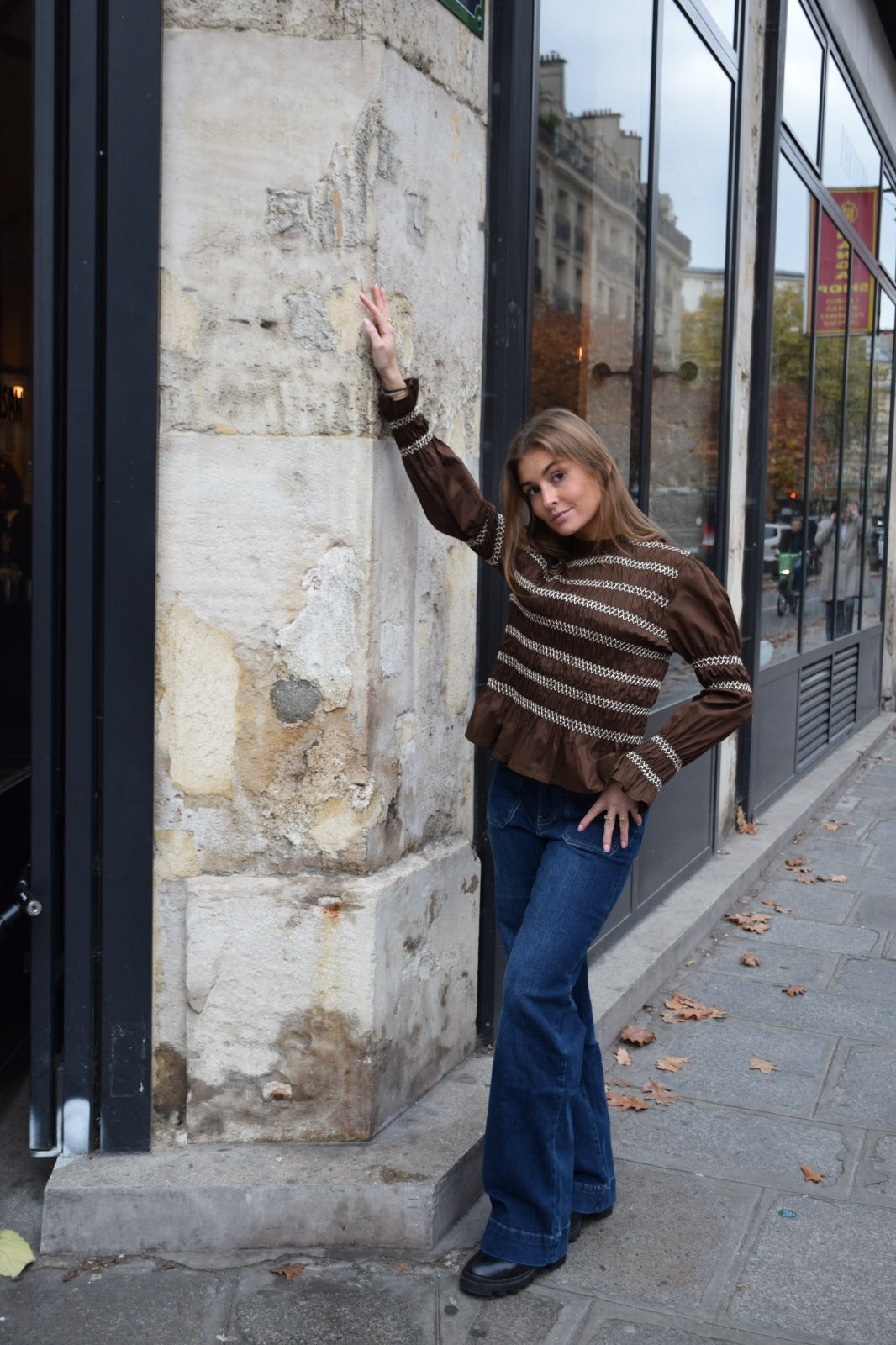 Blusa Eloise Marrón