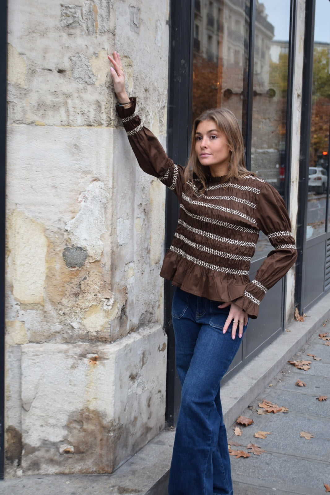 Blusa Eloise Marrón