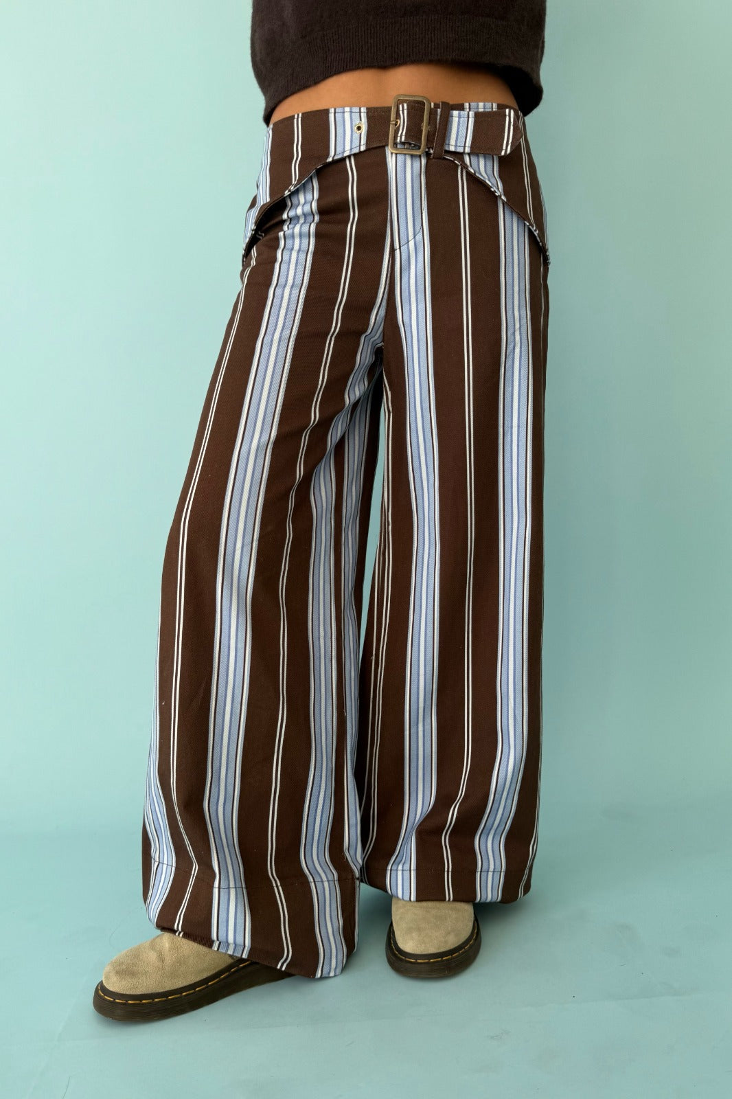 Jeans Tere Azul y Marrón