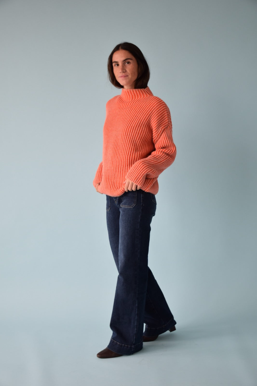 Jersey Rita Naranja y Coral