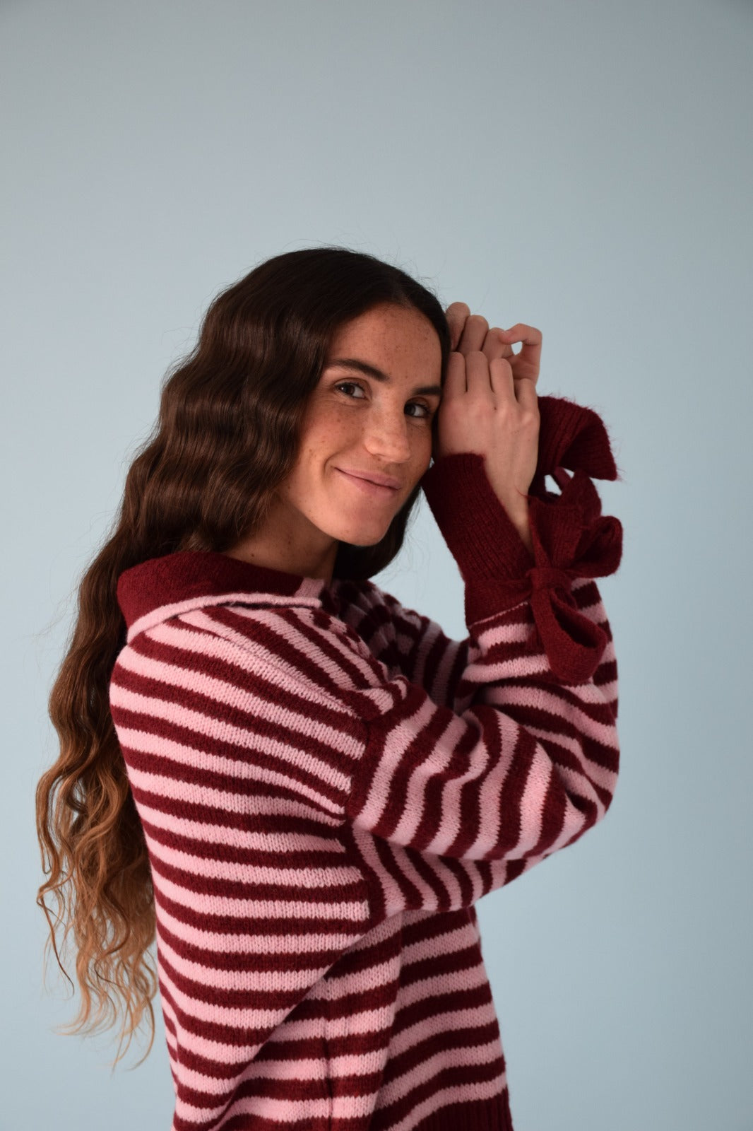 Jersey Marta Burgundy y Rosa