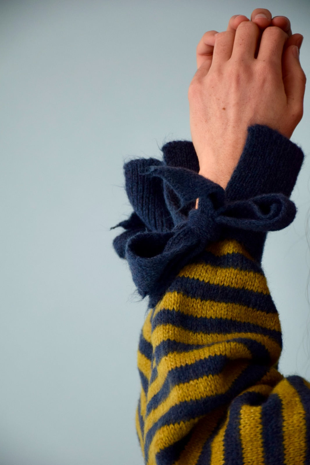 Marta Oliva and Blue Sweater