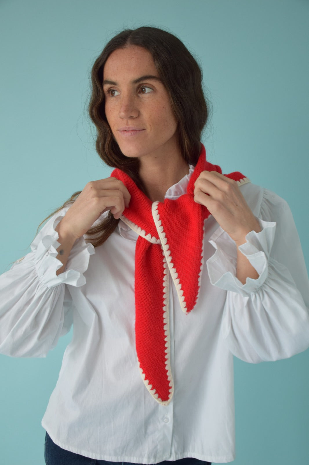 Bandana Punto Rojo y Blanco