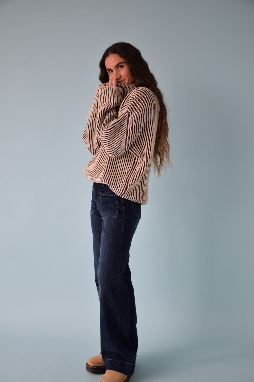 Jersey Rita Burgundy