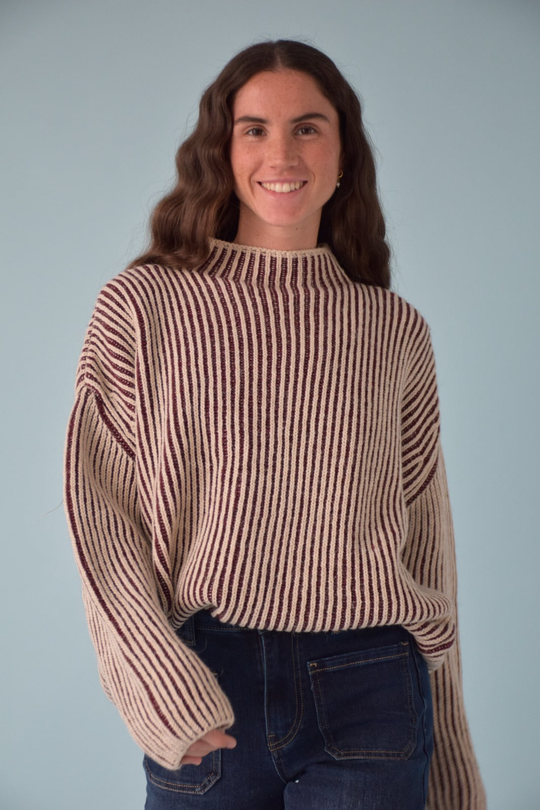 Jersey Rita Burgundy