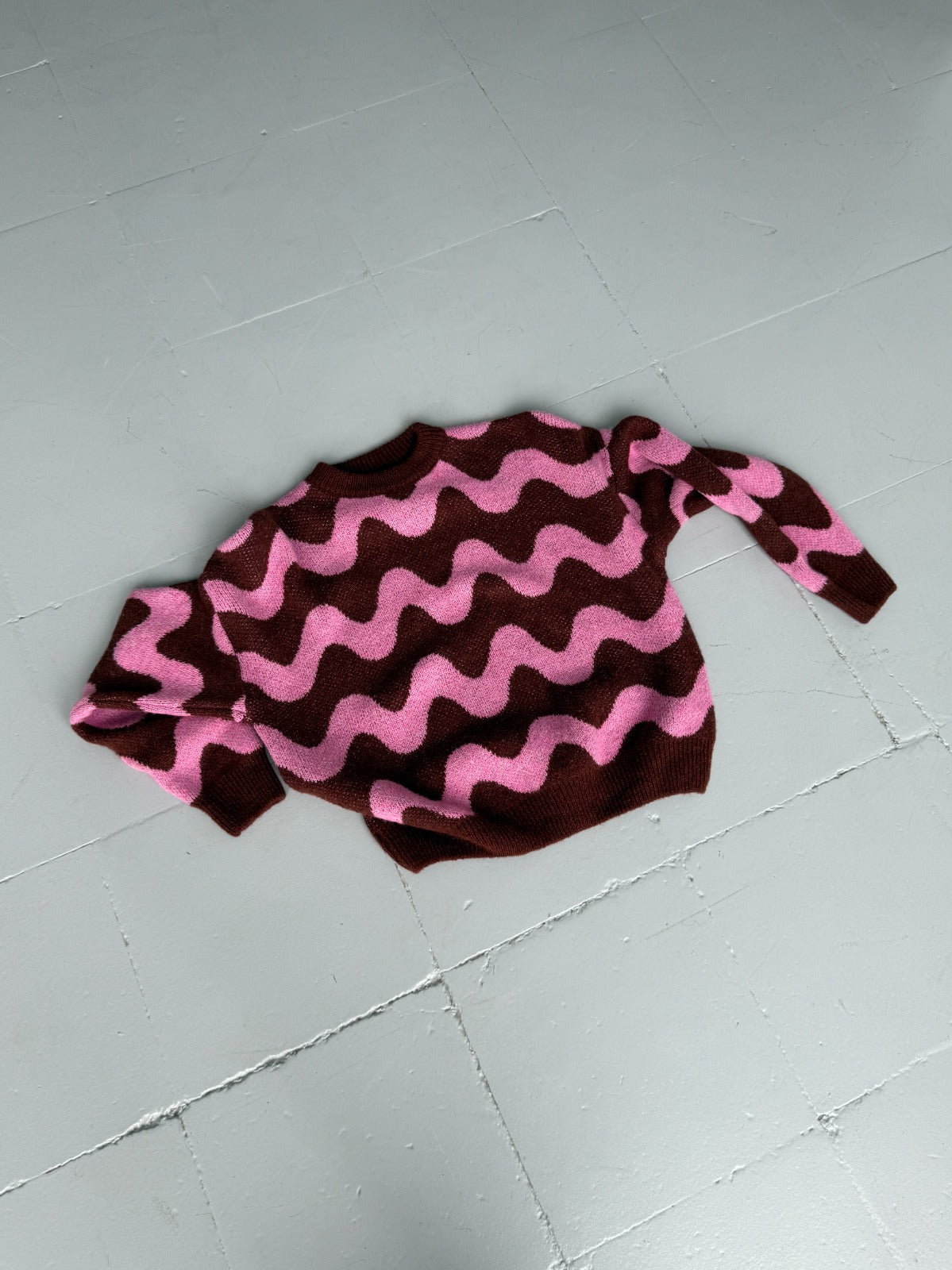 Pink and Brown Ona Sweater