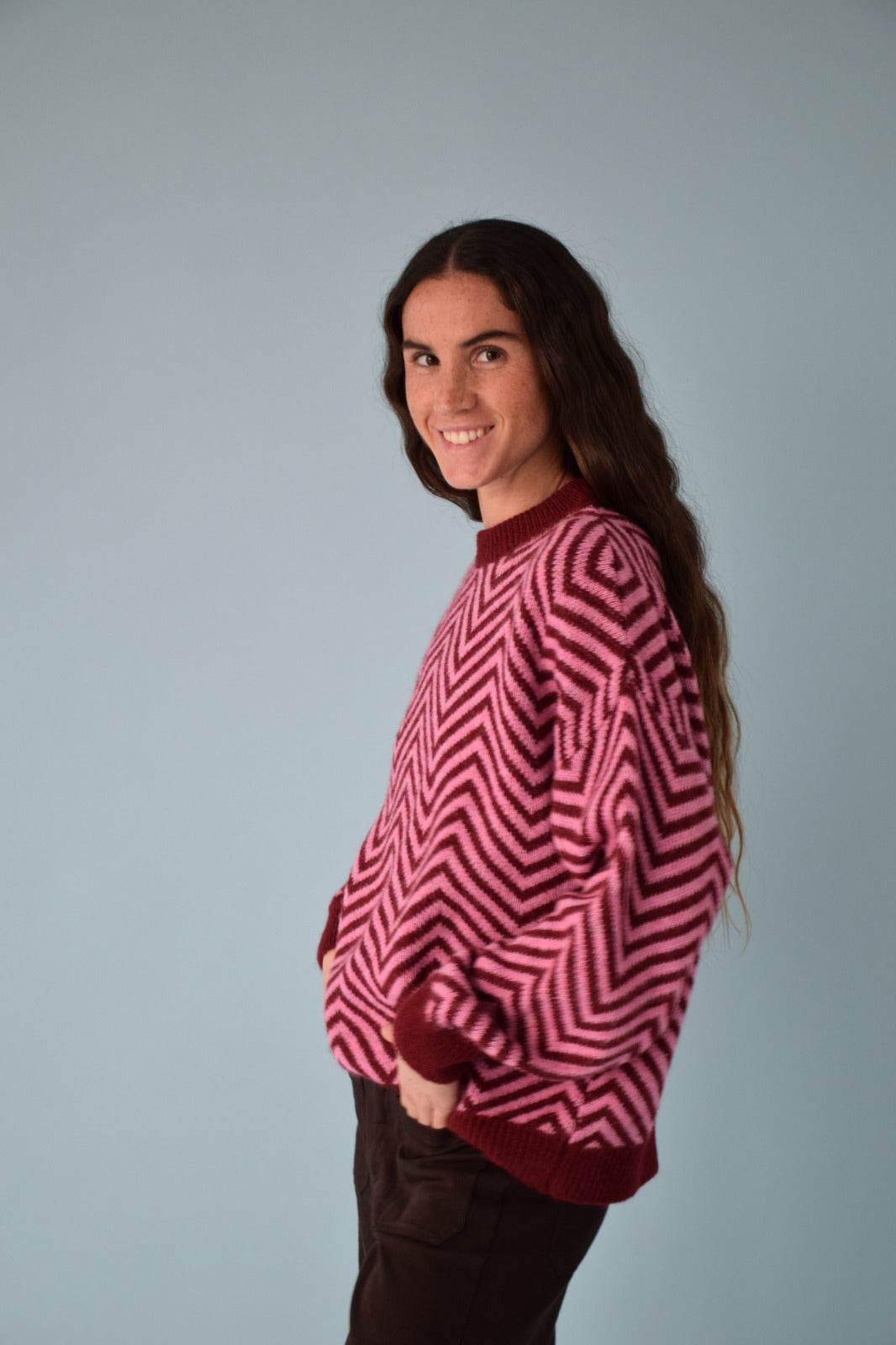 Jersey Leonor Burgundy y Rosa